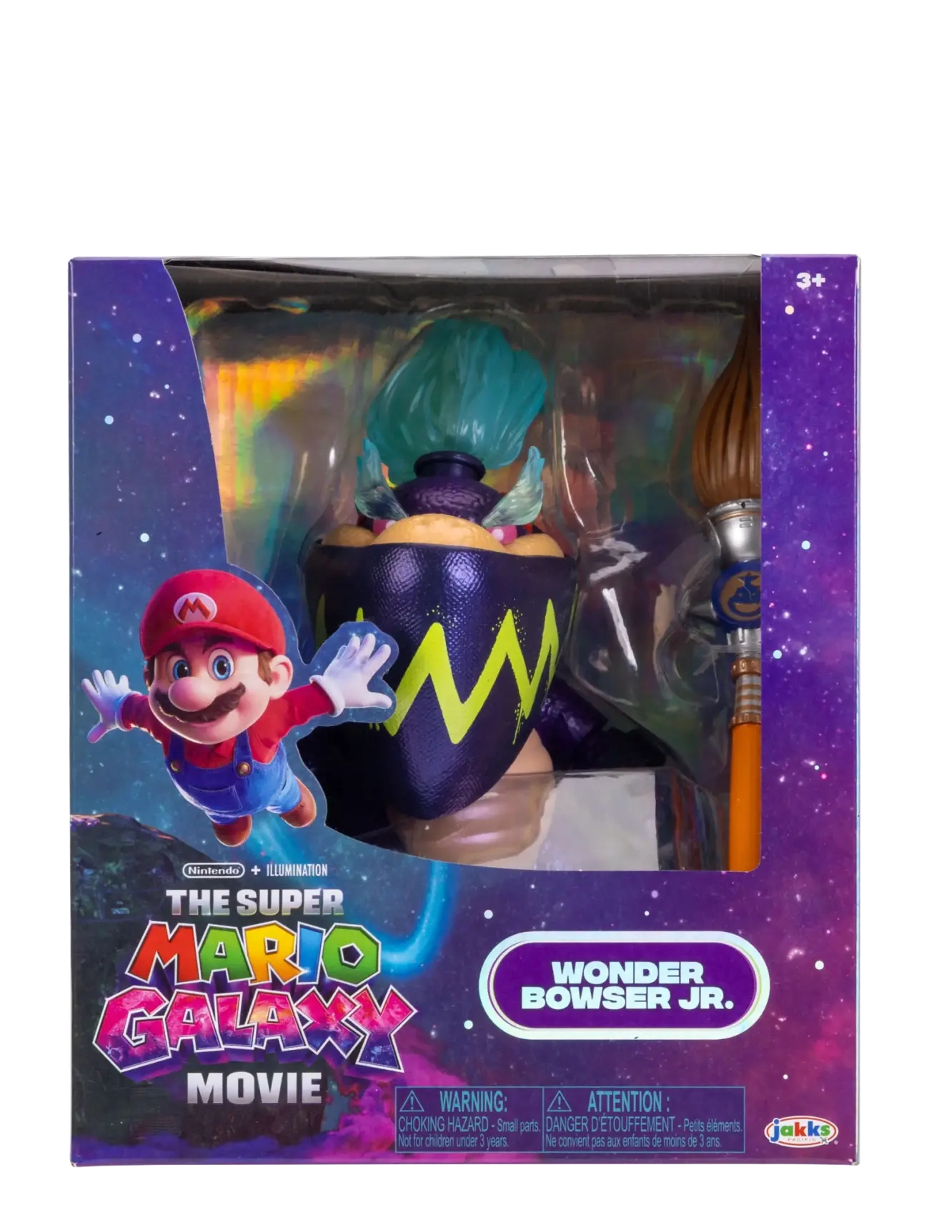 Super Mario The Super Mario Galaxy Movie - 5” Figure – Wonder Bowser Jr. Figure with Paint Brush Accessory - JAKKS - MULTICOLOURED / purple
