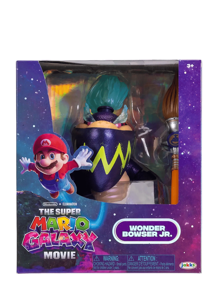Super Mario - The Super Mario Galaxy Movie - 5” Figure – Wonder Bowser Jr. Figure with Paint Brush Accessory - action-figuren - multicoloured - 1