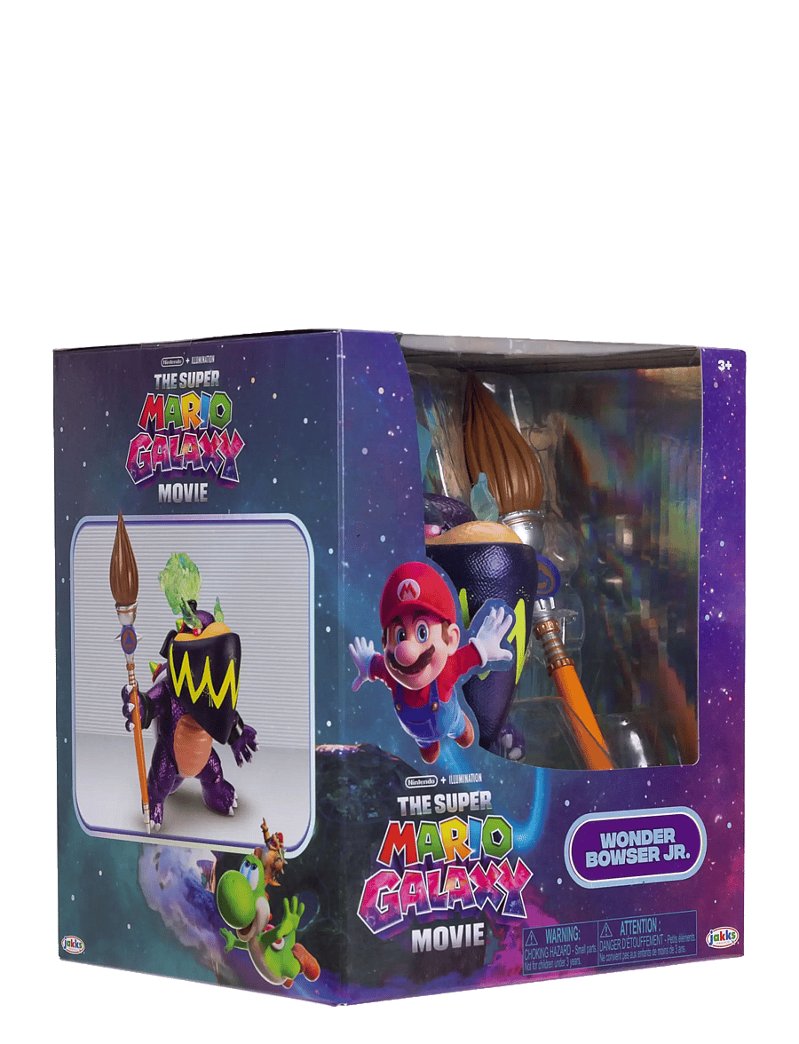 Super Mario - The Super Mario Galaxy Movie - 5” Figure – Wonder Bowser Jr. Figure with Paint Brush Accessory - action-figuren - multicoloured - 3