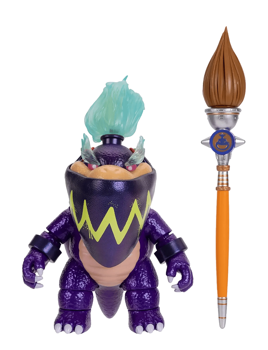 Super Mario - The Super Mario Galaxy Movie - 5” Figure – Wonder Bowser Jr. Figure with Paint Brush Accessory - action-figuren - multicoloured - 4