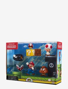 Nintendo Super Mario 2,5” Mario Acorn Plains Diorama, JAKKS