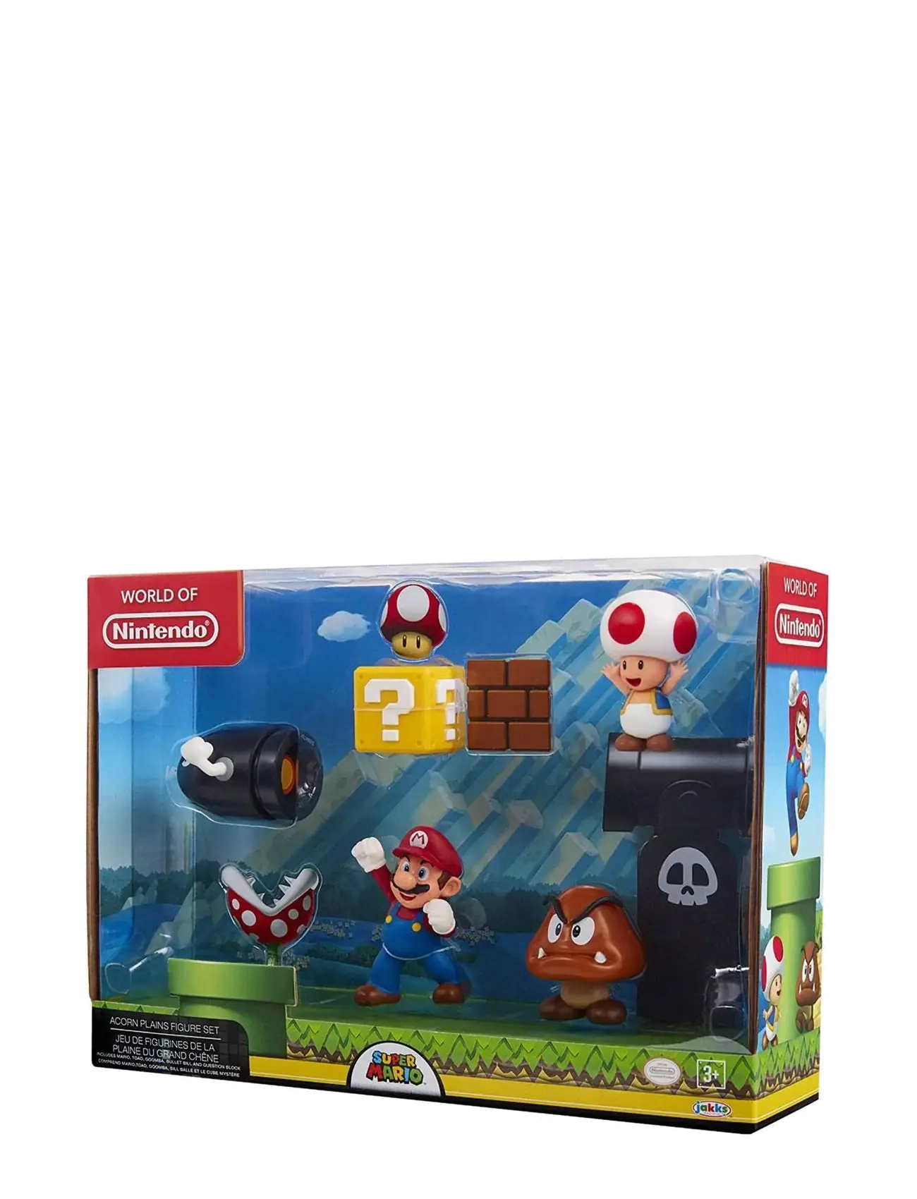 JAKKS Nintendo Super Mario 6cm Mario Acorn Plains Diorama - Spiel-Sets - MULTI COLOURED / multi