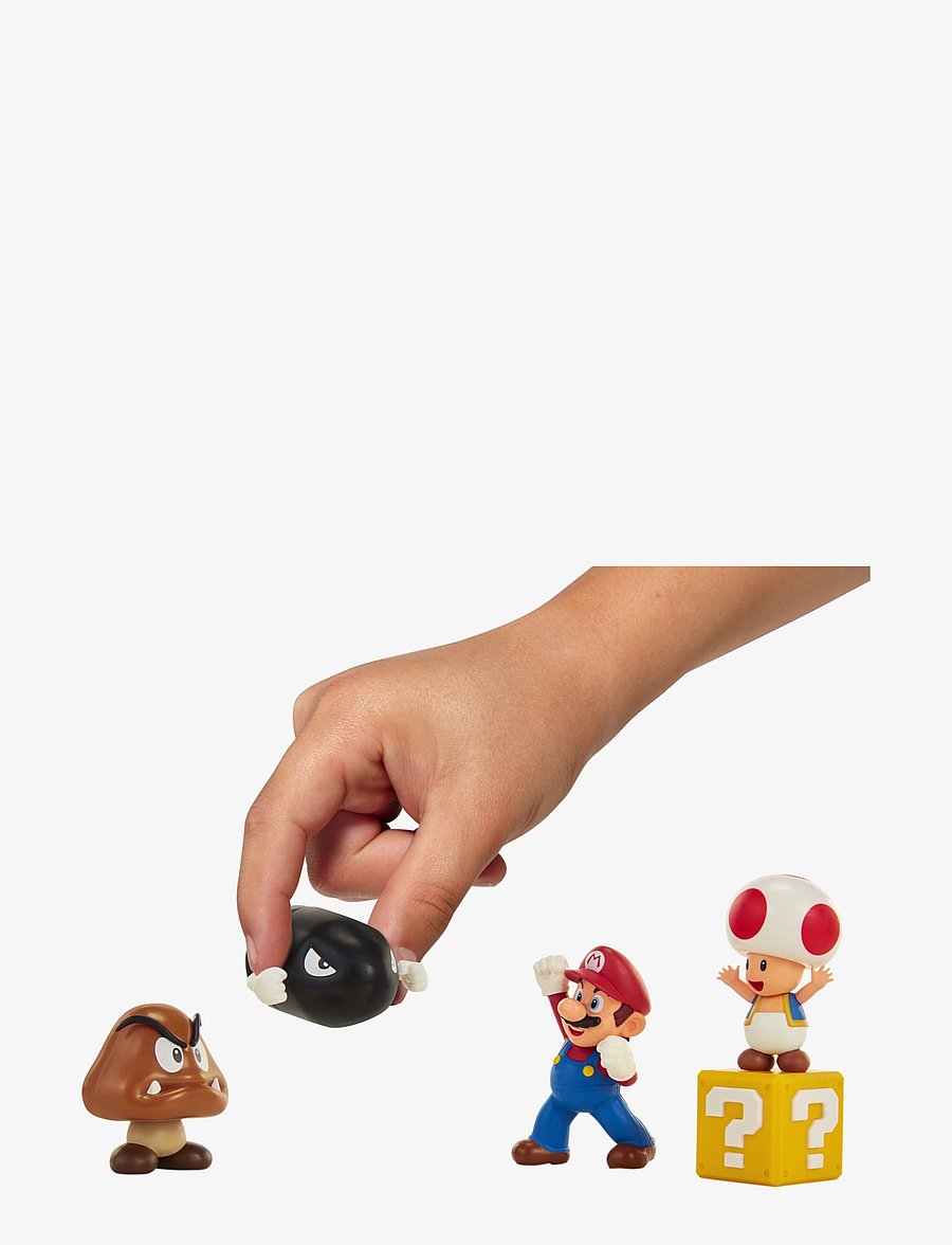 Super Mario - Nintendo Super Mario 6cm Mario Acorn Plains Diorama - multi coloured - 1