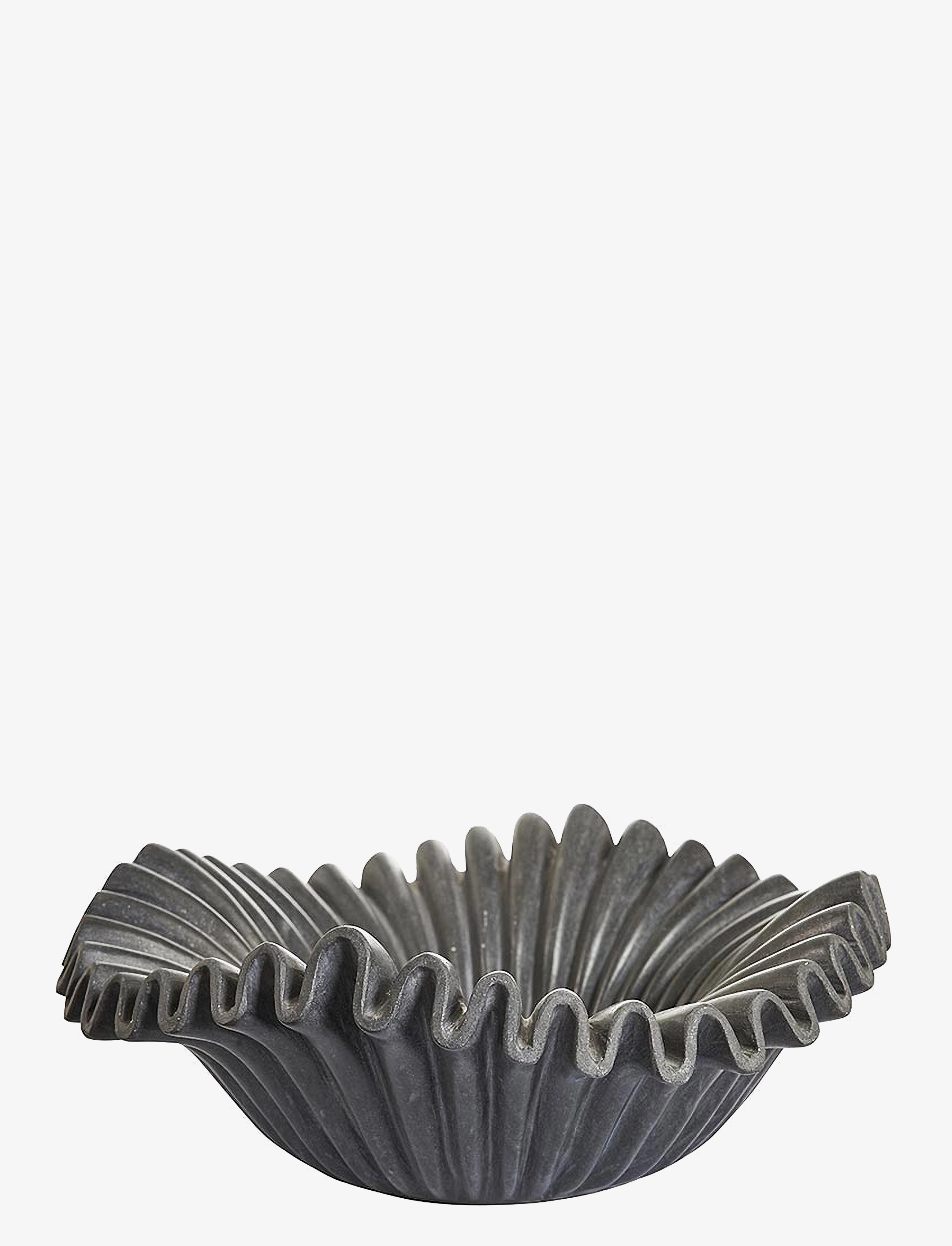 Jakobsdals Anemone Skål, Decorative Platters, Sort, Str: 40X40X16CM