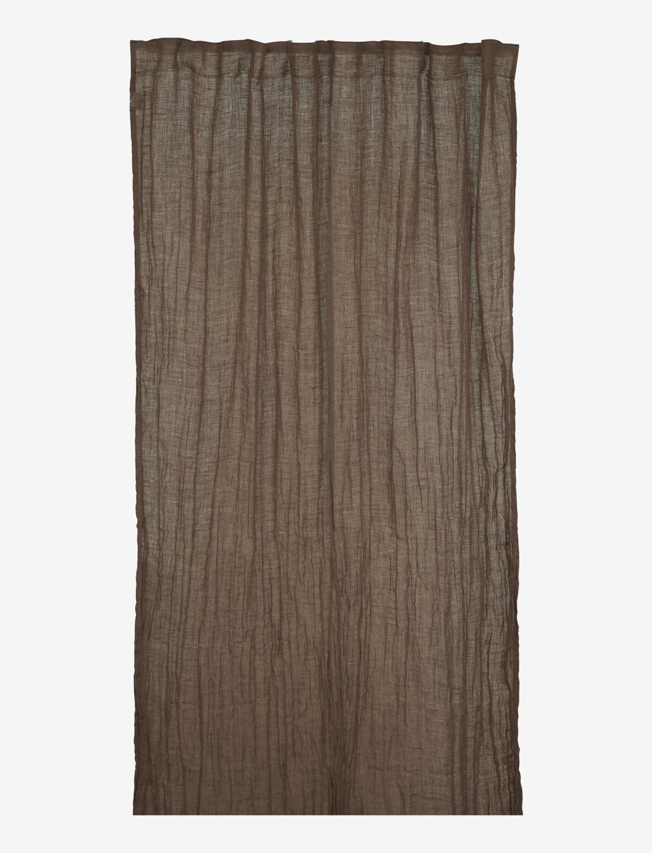 Jakobsdals - Natural Curtain length - lange gordijnen - brown - 0