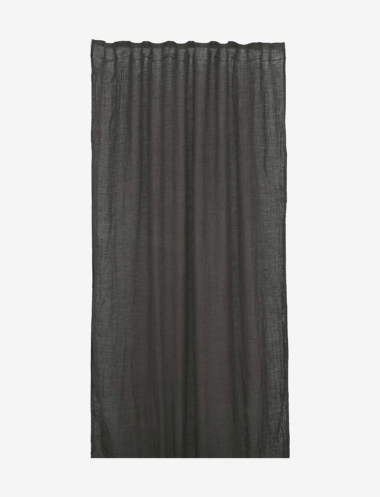 Jakobsdals - Natural Curtain length - fertiggardinen - dark grey - 0