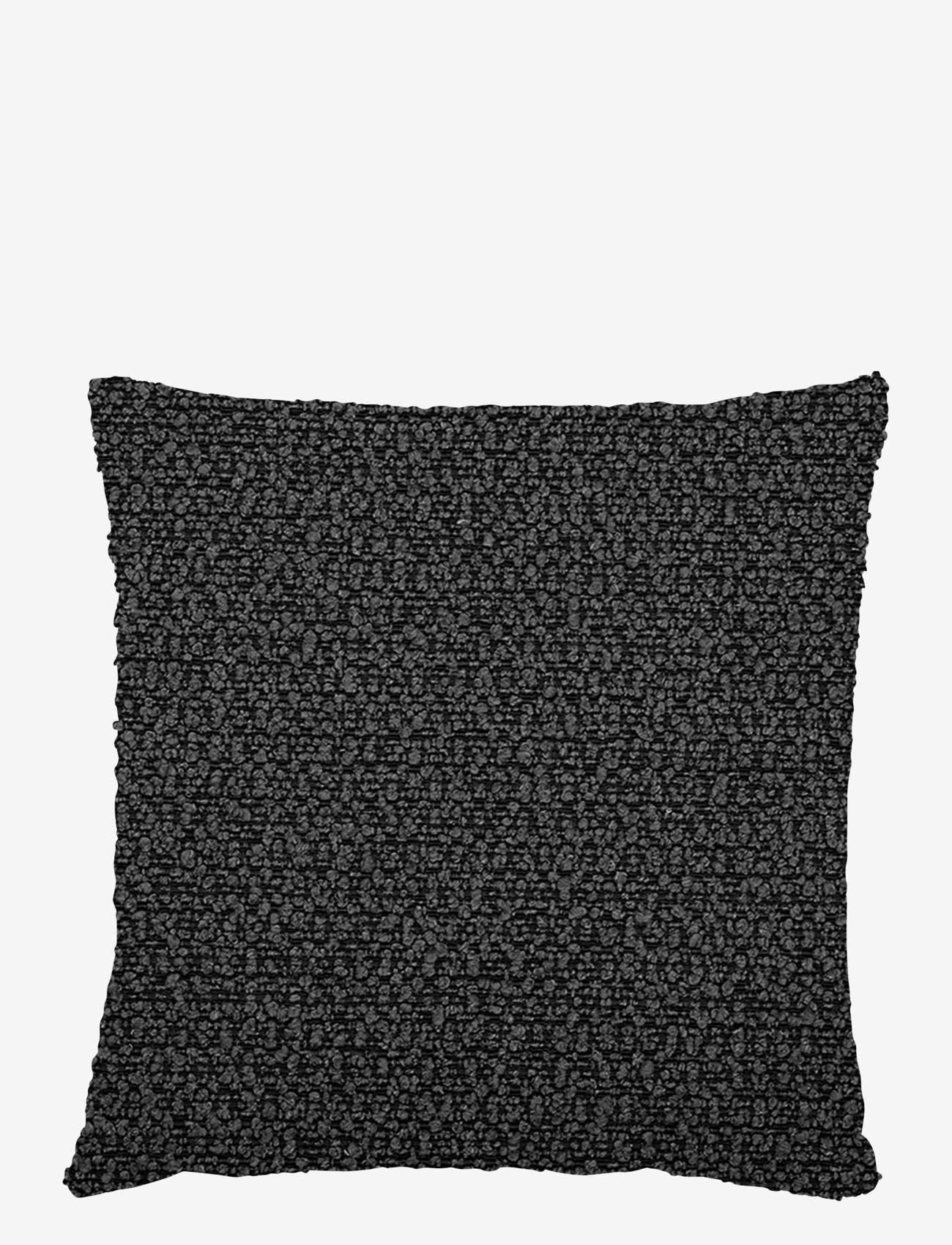Jakobsdals Boucle Moment Cushion Cover, 45X45 cm, Black, Puder & Tæpper > Pudebetræk, Unisex