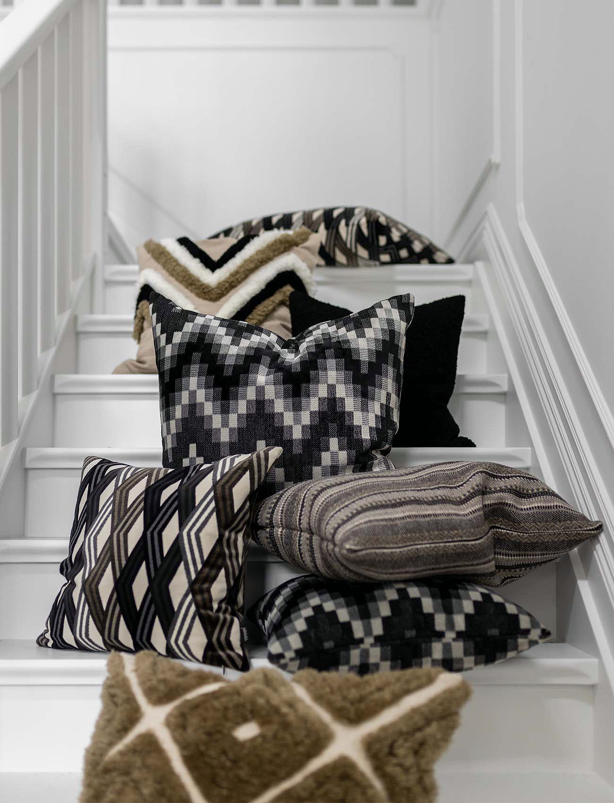 Jakobsdals Infinite Pudebetræk, 45X45 cm, Black, Puder & Tæpper > Pudebetræk, Unisex