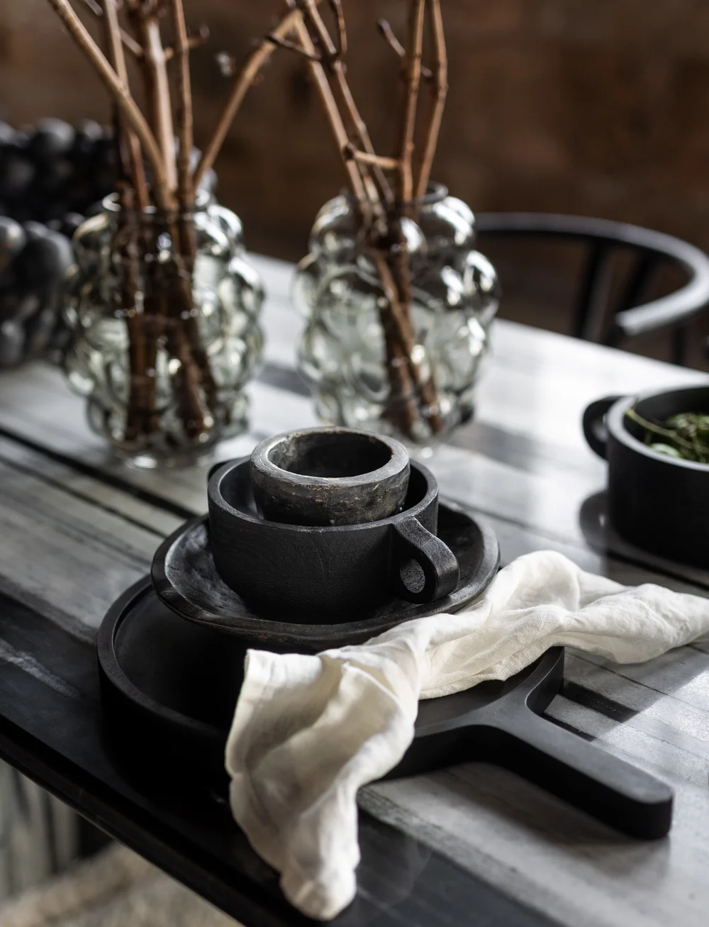 Jakobsdals - Mica Plate - dekoratiivsed vaagnad - black - 2