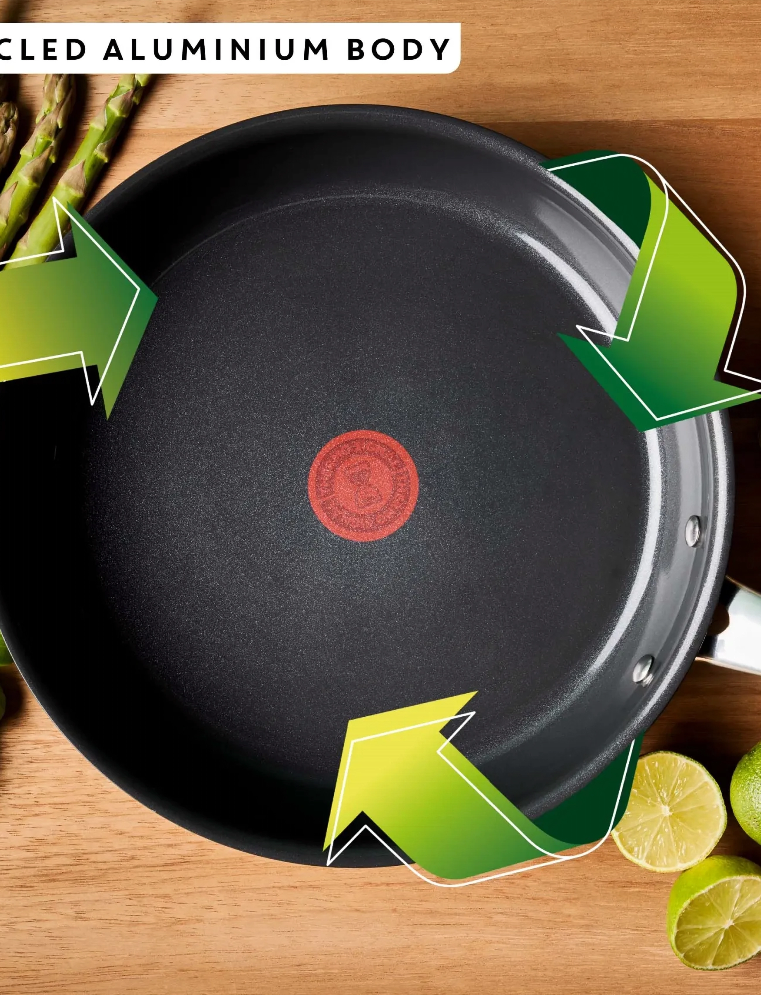 Jamie Oliver Tefal JO Prima Frypan 28 cm - For ham - COATED ALUMINIUM / black
