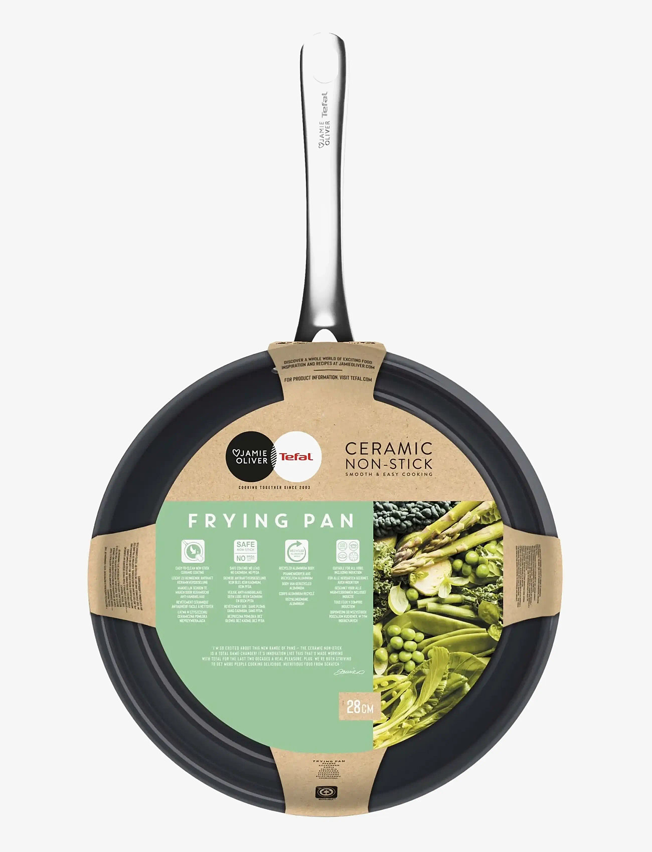 Jamie Oliver Tefal - JO Prima Frypan 28 cm - köp efter pris - coated aluminium - 3