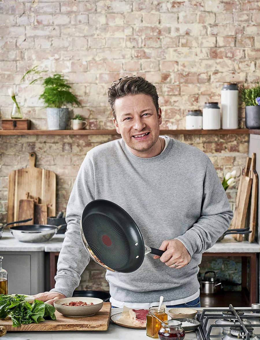 Jamie Oliver Tefal - Jamie Oliver Quick & Easy SS Frypan 28 cm in Box - bratpfannen - coated aluminium - 0