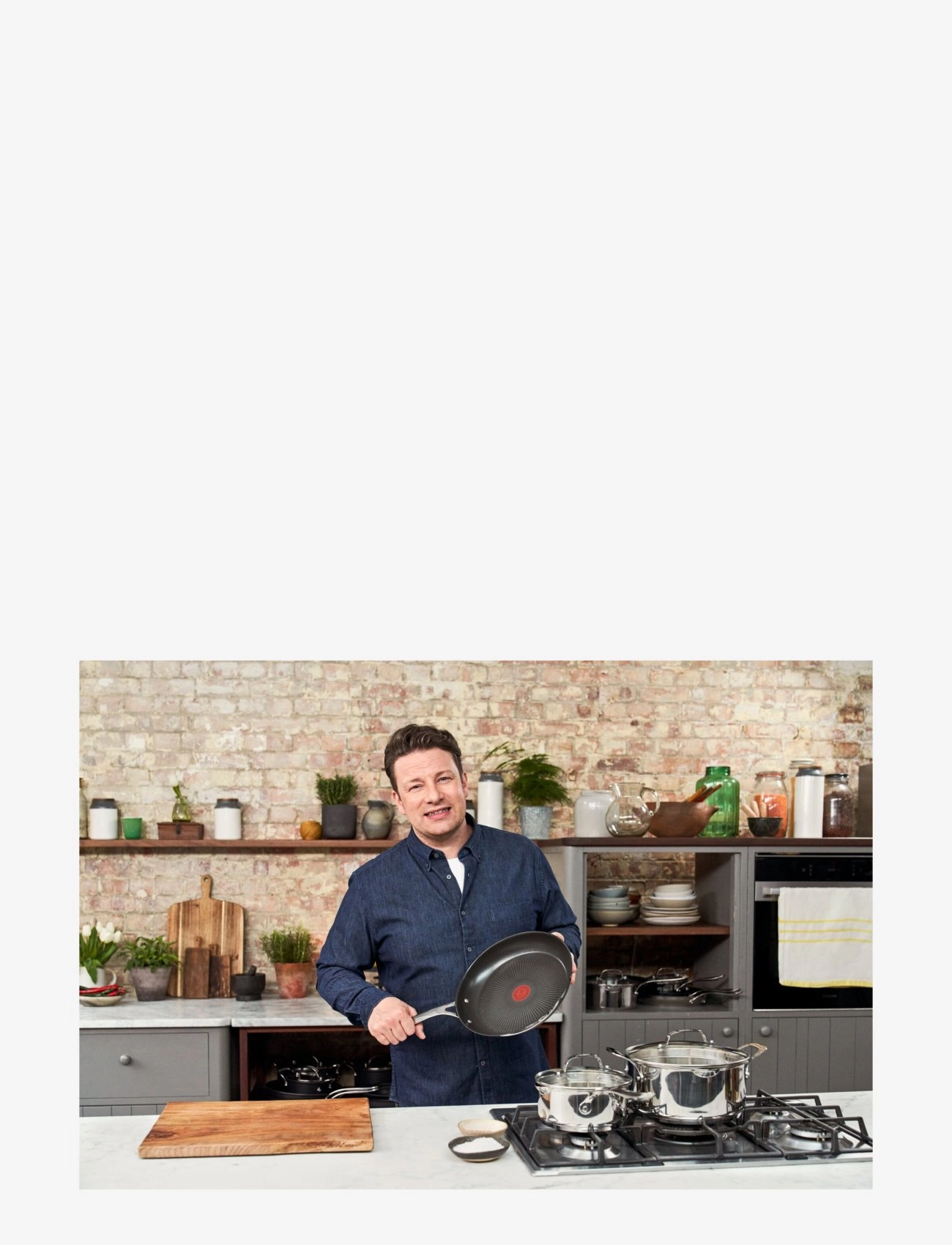 Jamie Oliver Tefal - Jamie Oliver Cook's Direct Frypan 20 cm Stainless Steel - stainless steel - 1