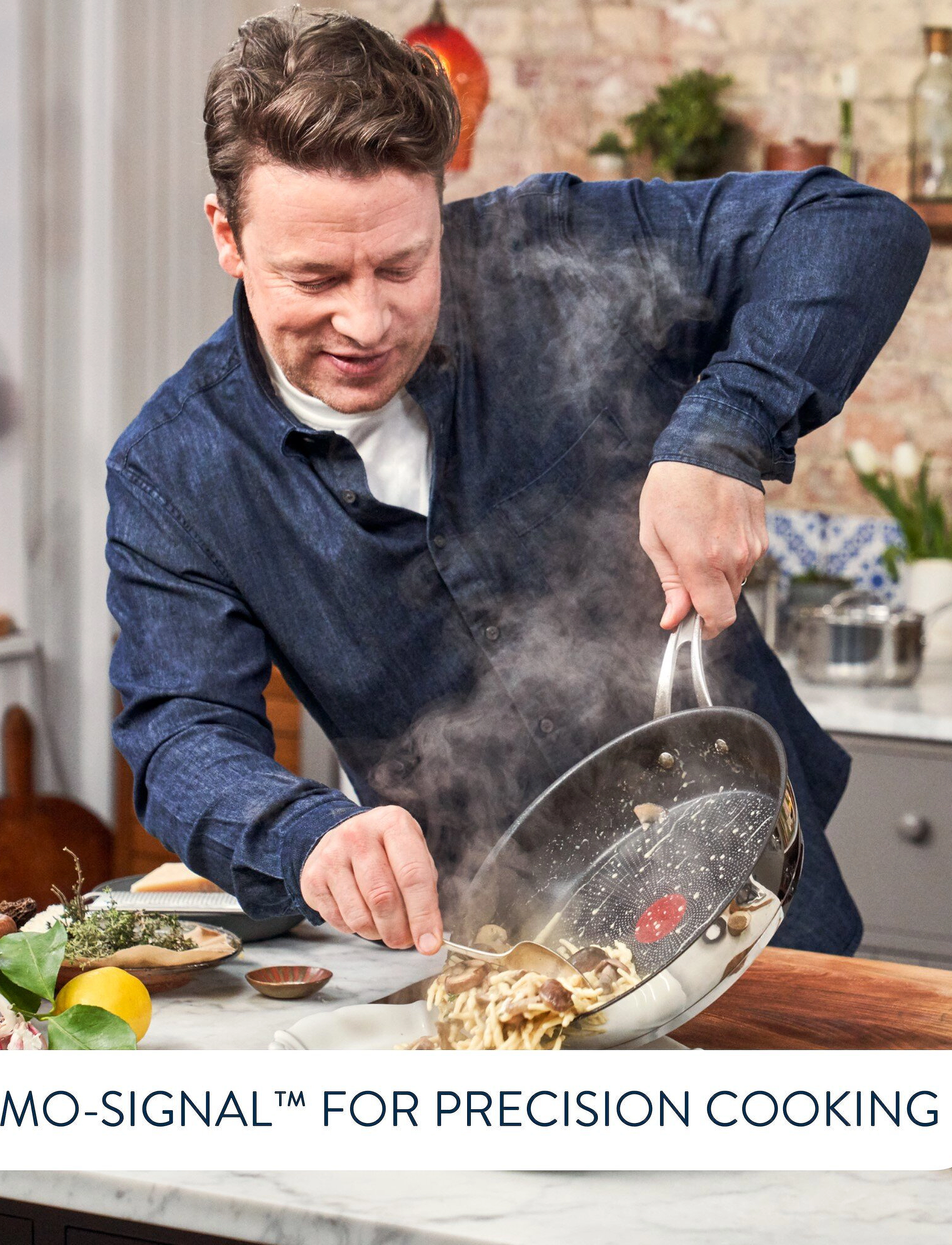 Jamie Oliver Tefal - Jamie Oliver Cook's Classics Wokpan 30 cm Stainless Steel - stainless steel - 5