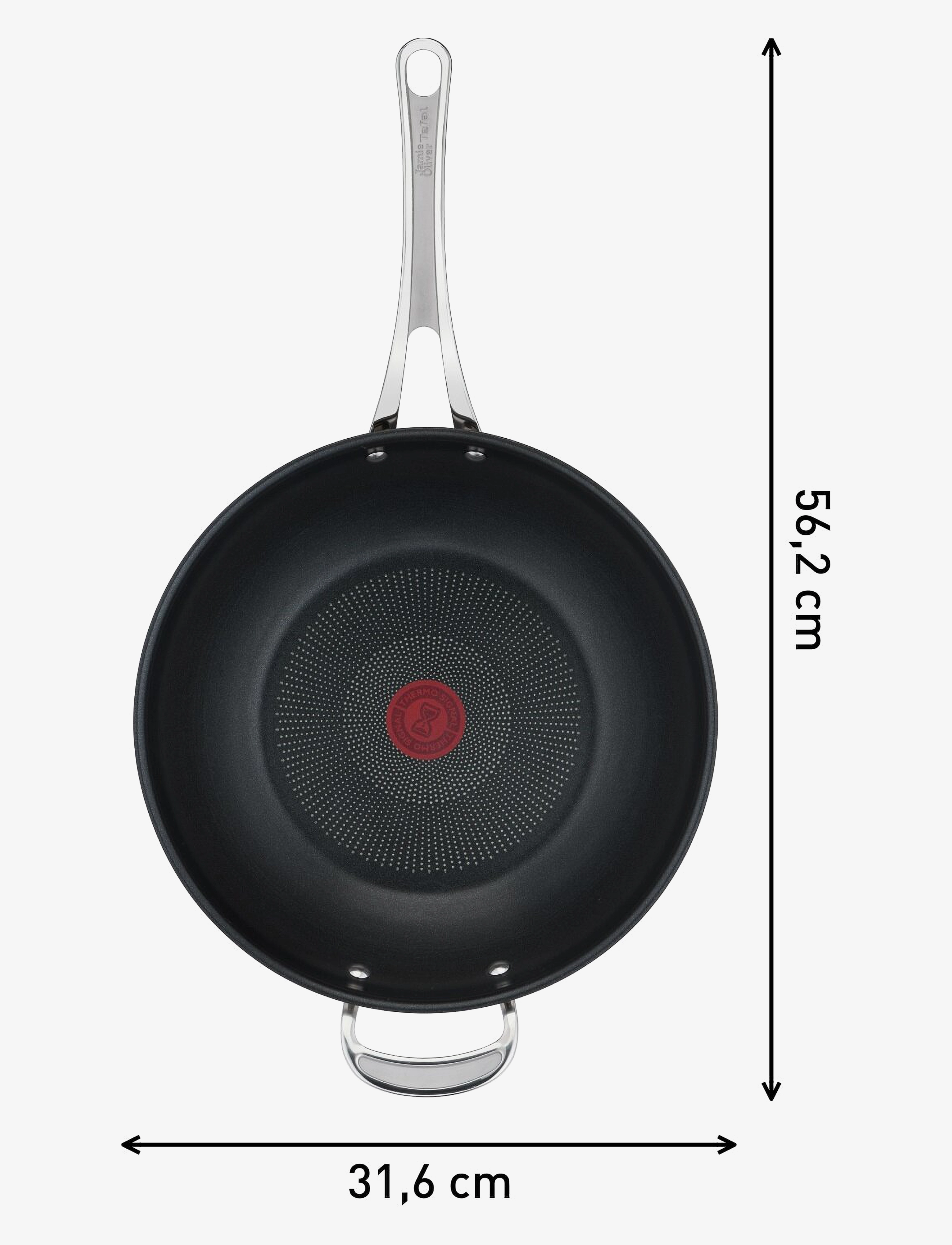 Jamie Oliver Tefal - Jamie Oliver Cook's Classics Wokpan 30 cm Stainless Steel - stainless steel - 2