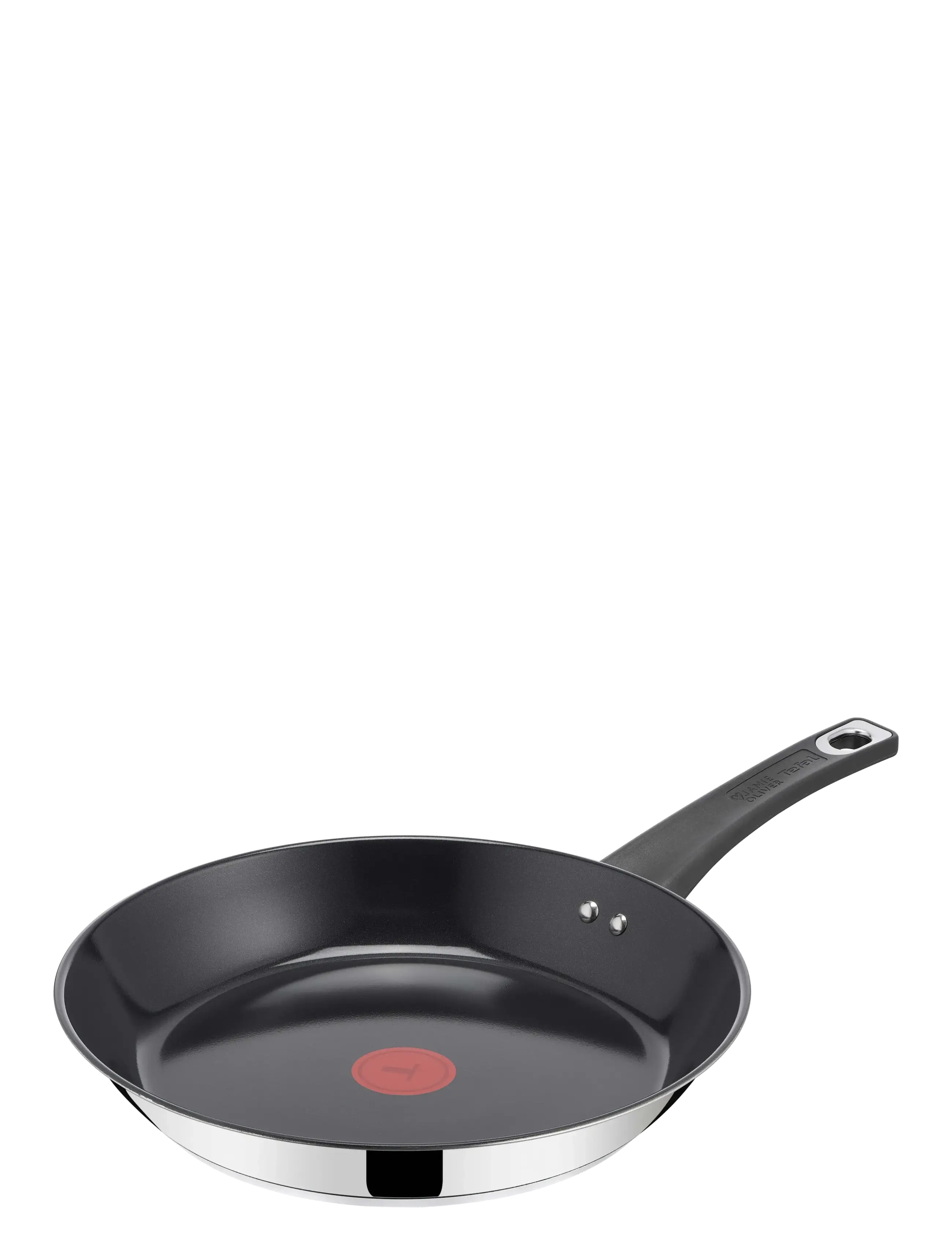 Jamie Oliver Tefal JO Everyday Kitchen SS Ceramic Frypan 28 cm - Køkken - STAINLESS STEEL / silver