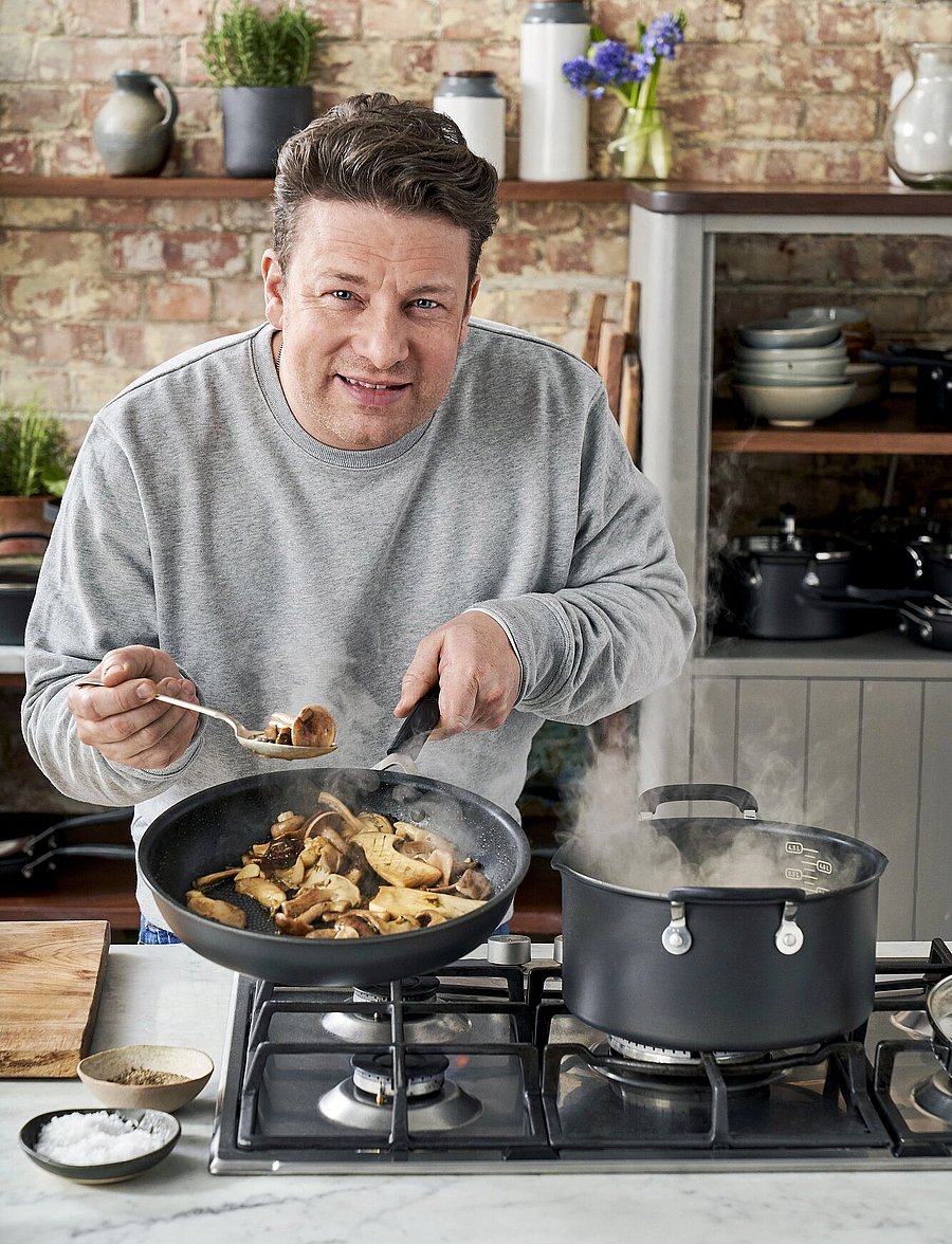 Jamie Oliver Tefal - Jamie Oliver Quick & Easy Sautepan 26 cm / 4,1 l. w. Lid Har - black - 5