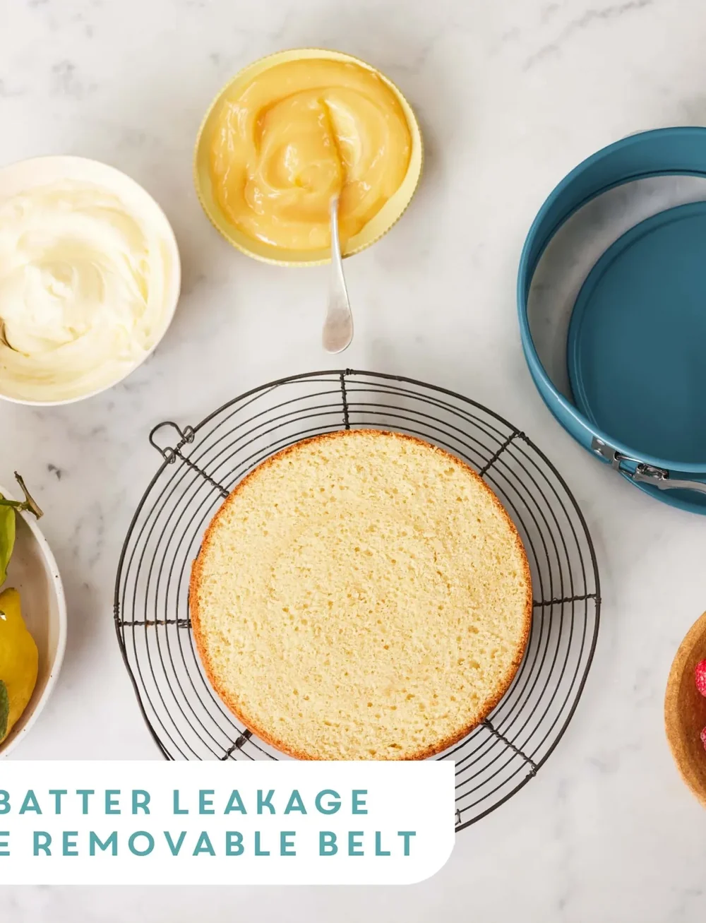 Jamie Oliver Tefal - Jamie Oliver Bakeware Springform 26 cm blue - keks- & kuchenformen - turqoise - 3