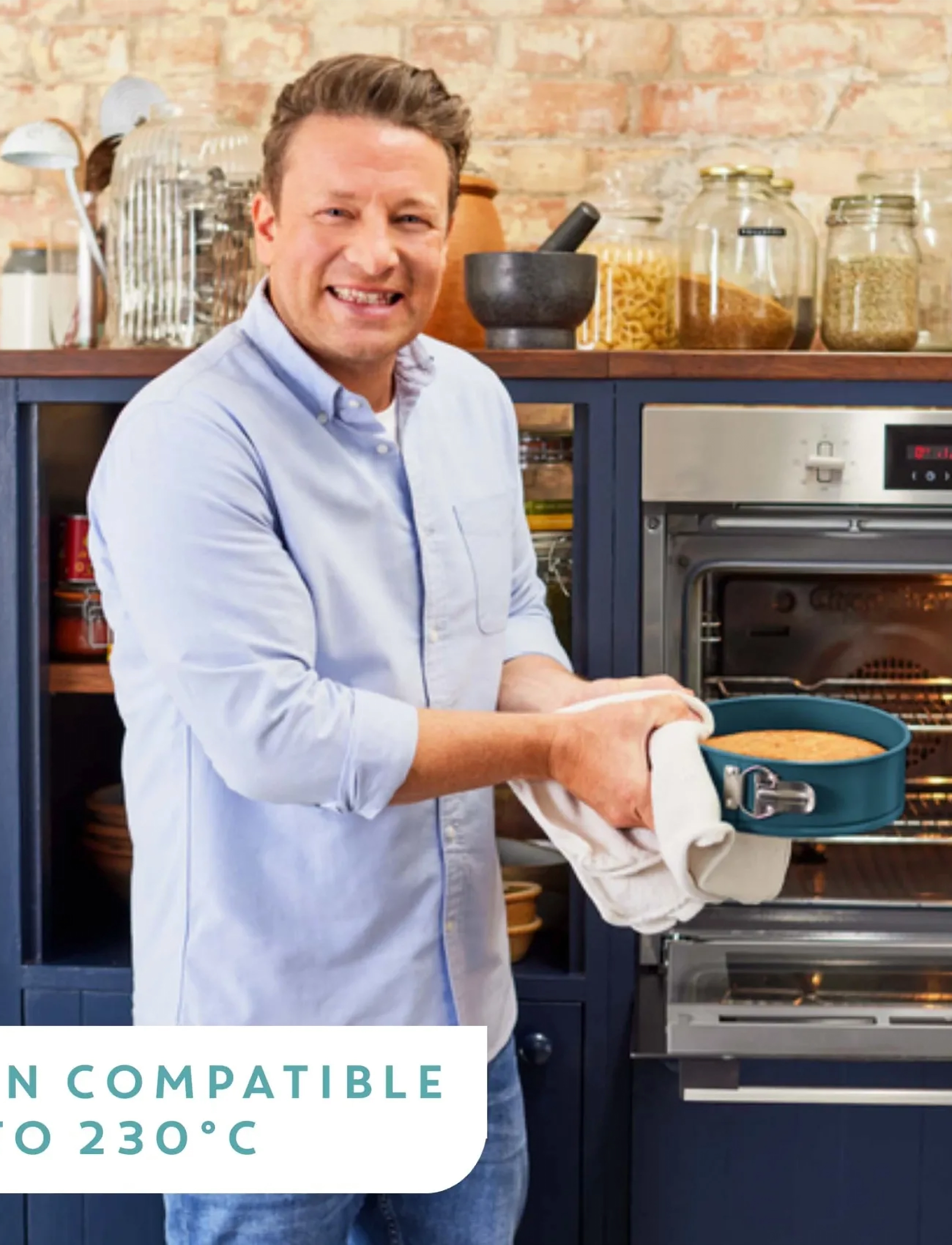 Jamie Oliver Tefal - Jamie Oliver Bakeware Springform 26 cm blue - cookies- & cake tins - turqoise - 4