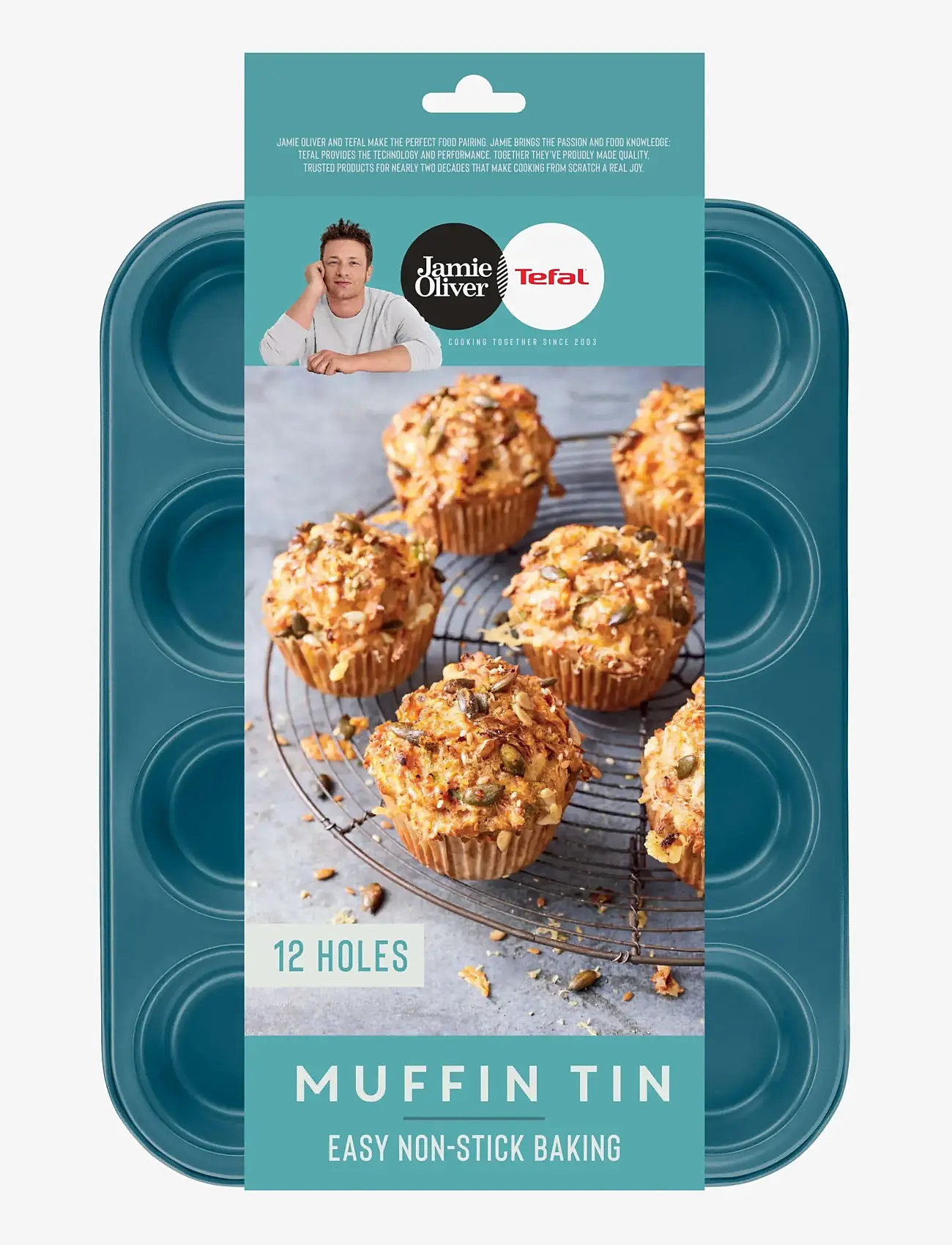 Jamie Oliver Tefal - Jamie Oliver Bakeware 12 muffin plate blue - cupcake & muffinformen - turqoise - 3