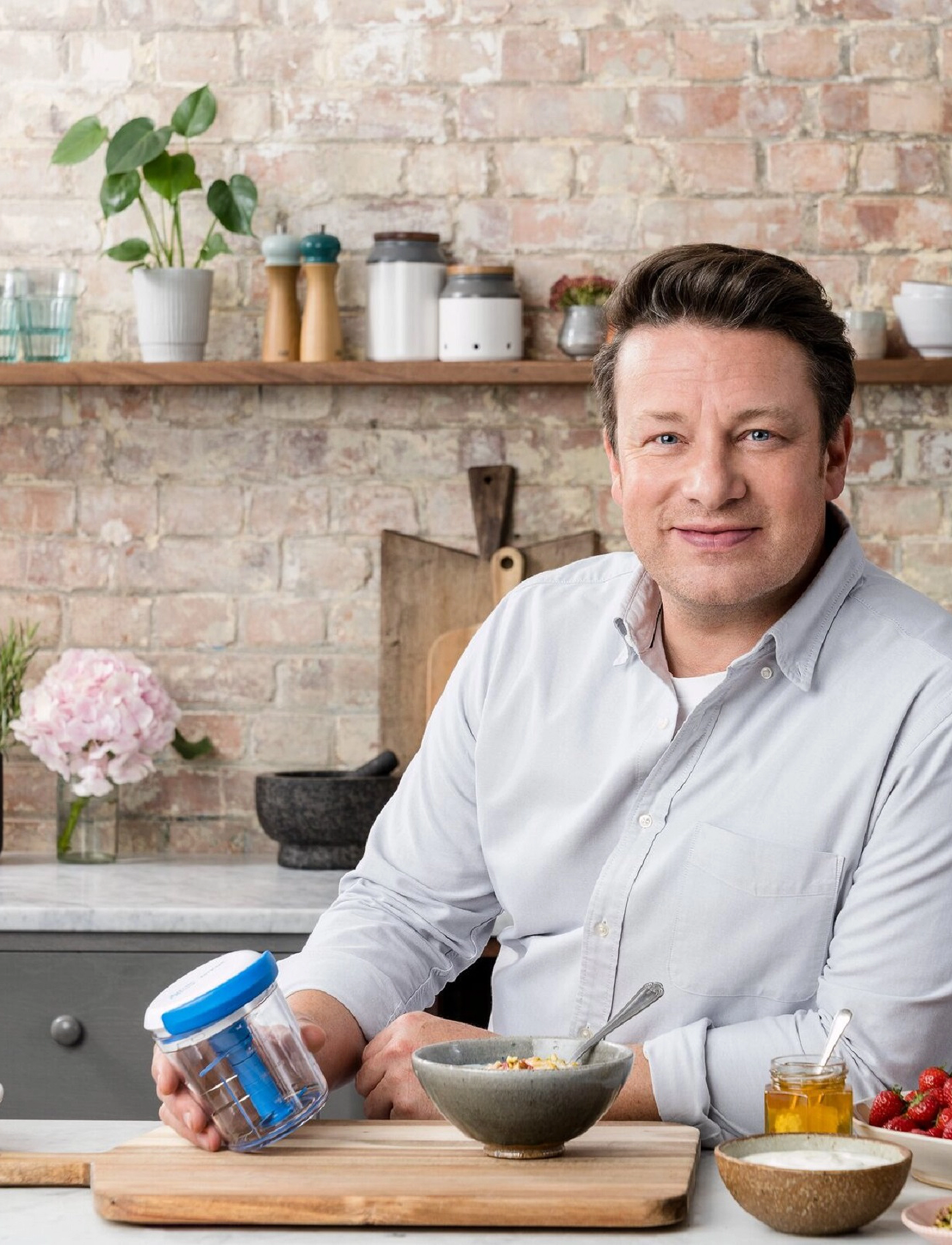 Jamie Oliver Tefal Chop & Shaker Blue, One Size, Kitchen Tools, Blau - Other Homeware