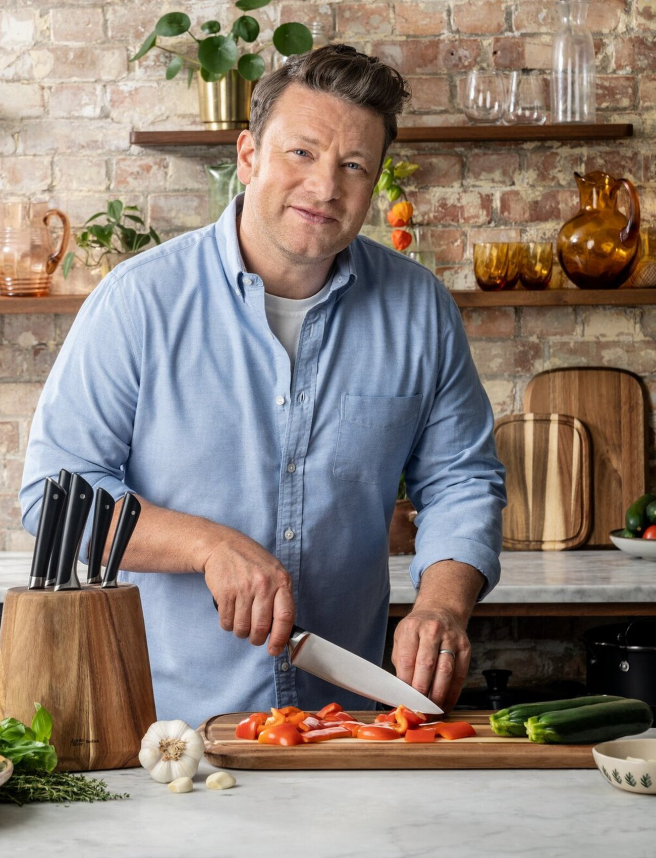Jamie Oliver Tefal - Jamie Oliver Knife set 4pcs - veitsisetit - stainless steel - 1