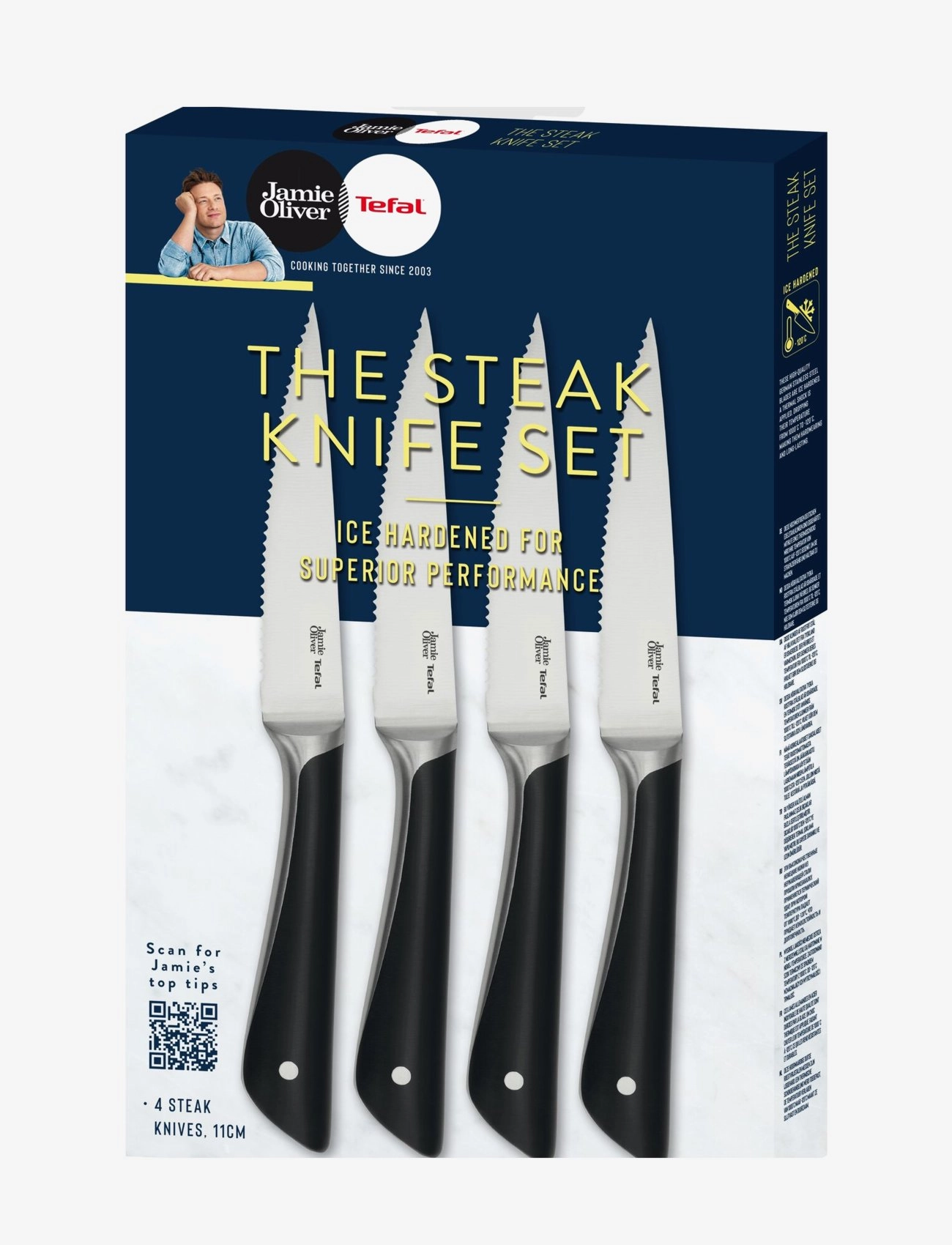 Jamie Oliver Knife set 4pcs - STAINLESS STEEL