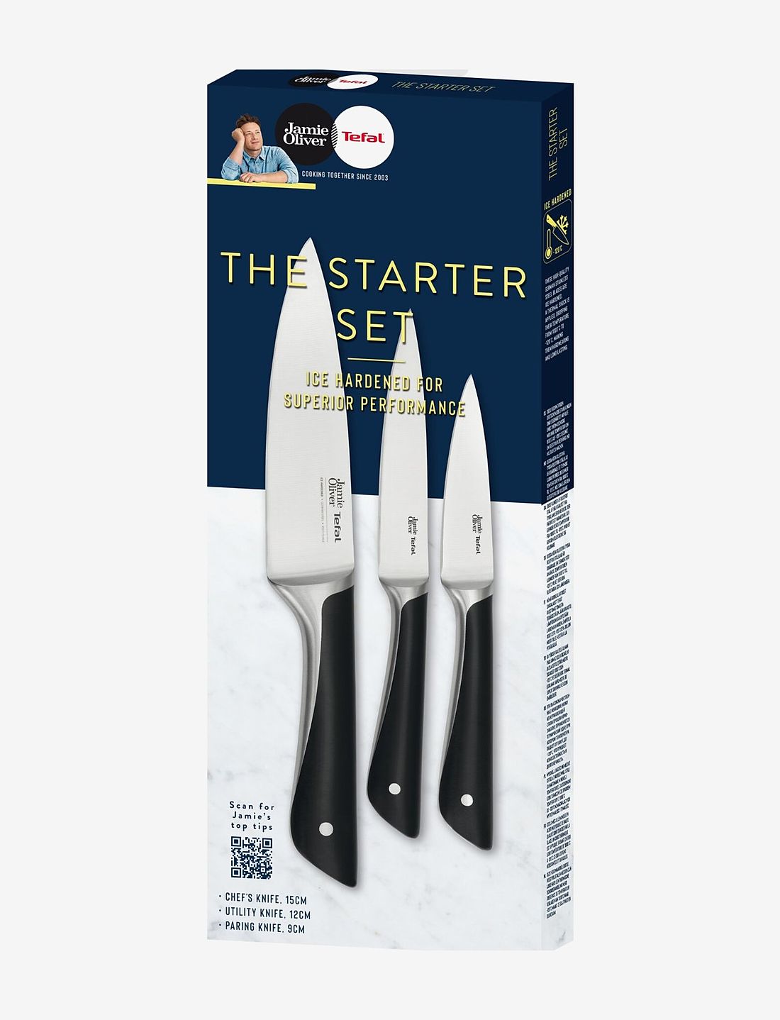 Jamie Oliver Tefal Jamie Oliver Knife Set 3pc Messensets Boozt
