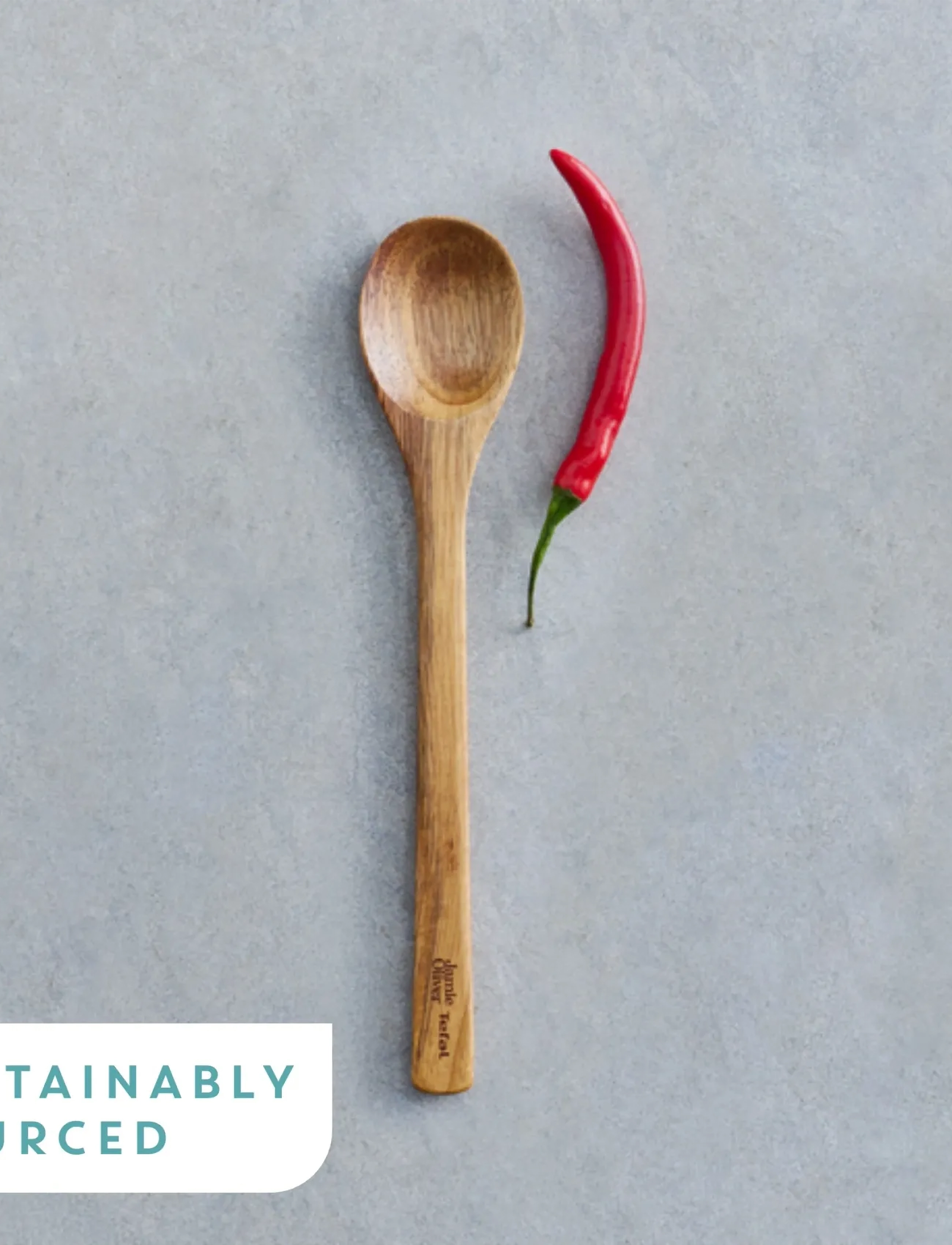 Jamie Oliver Tefal - Jamie Oliver Spoon Acacia - suppeskeer & skeer - acacia wood - 2