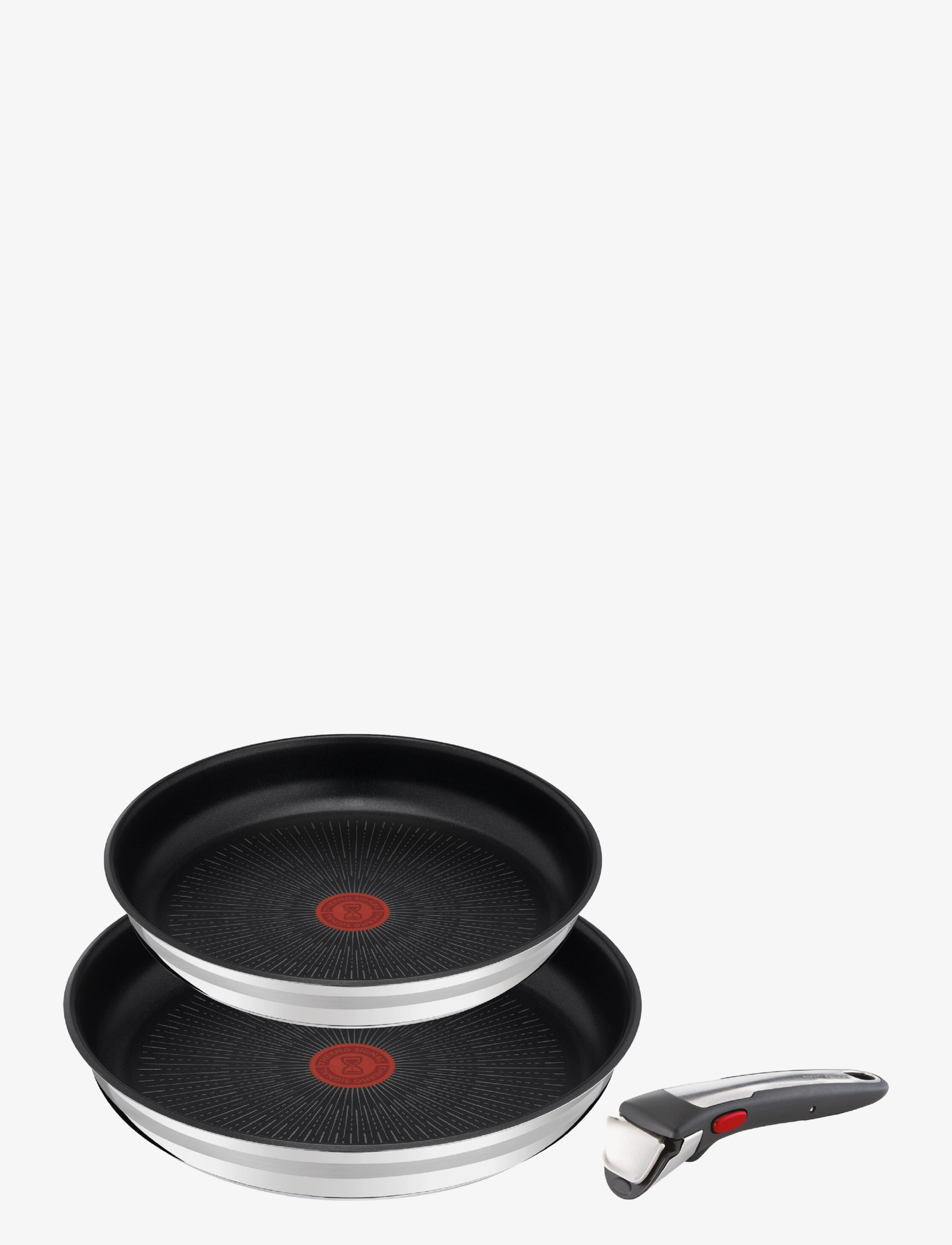 Jamie Oliver Tefal - Ingenio Jamie Oliver 3 pcs frypan set - stainless steel - 1