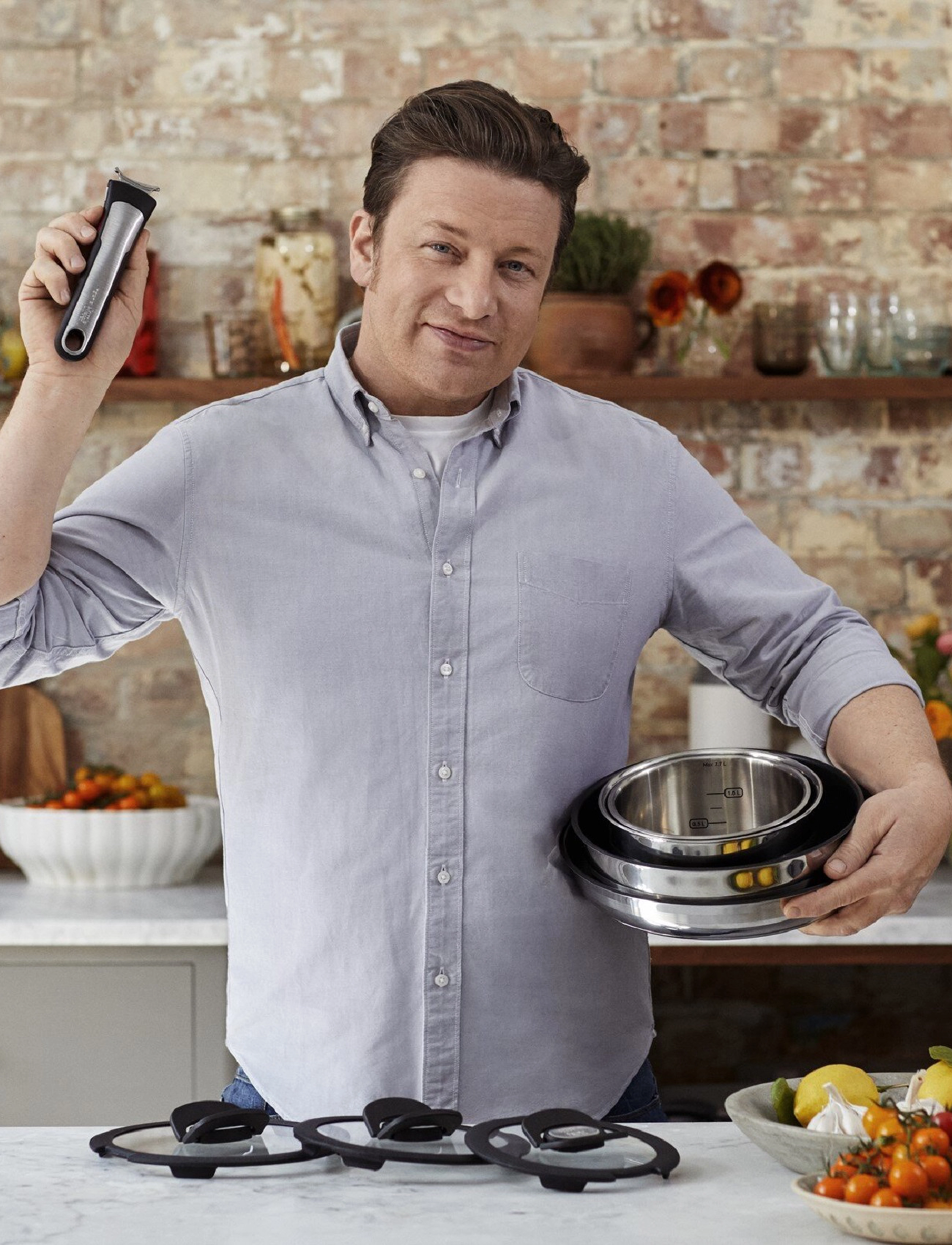 Jamie Oliver Tefal - Ingenio Jamie Oliver 3 pcs saucepan set - stainless steel - 4