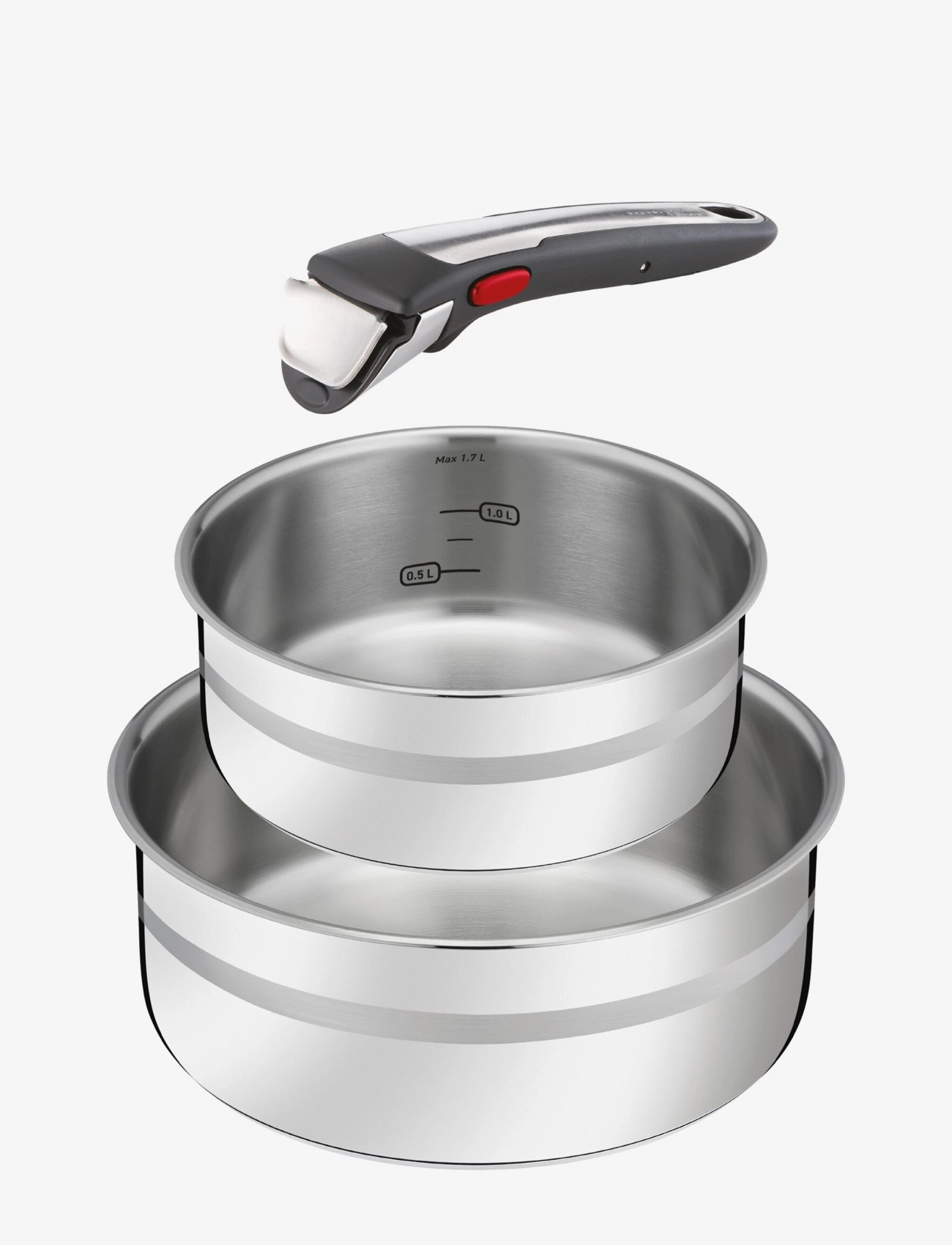 Jamie Oliver Tefal - Ingenio Jamie Oliver 3 pcs saucepan set - stainless steel - 1