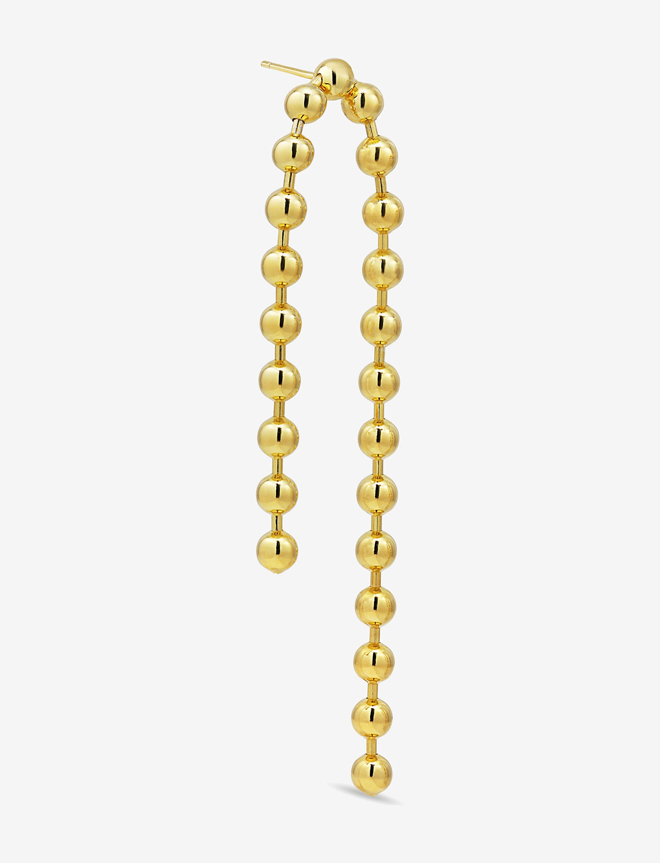 Jane Koenig - Atomic Double Chain Stud - 18 carat goldplated sterlingsilver - 1