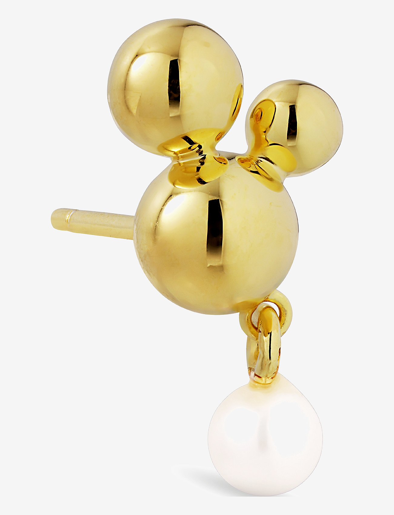 Jane Koenig - Atomic Stud w. Pearl Pendant - 18 carat goldplated sterlingsilver - 1