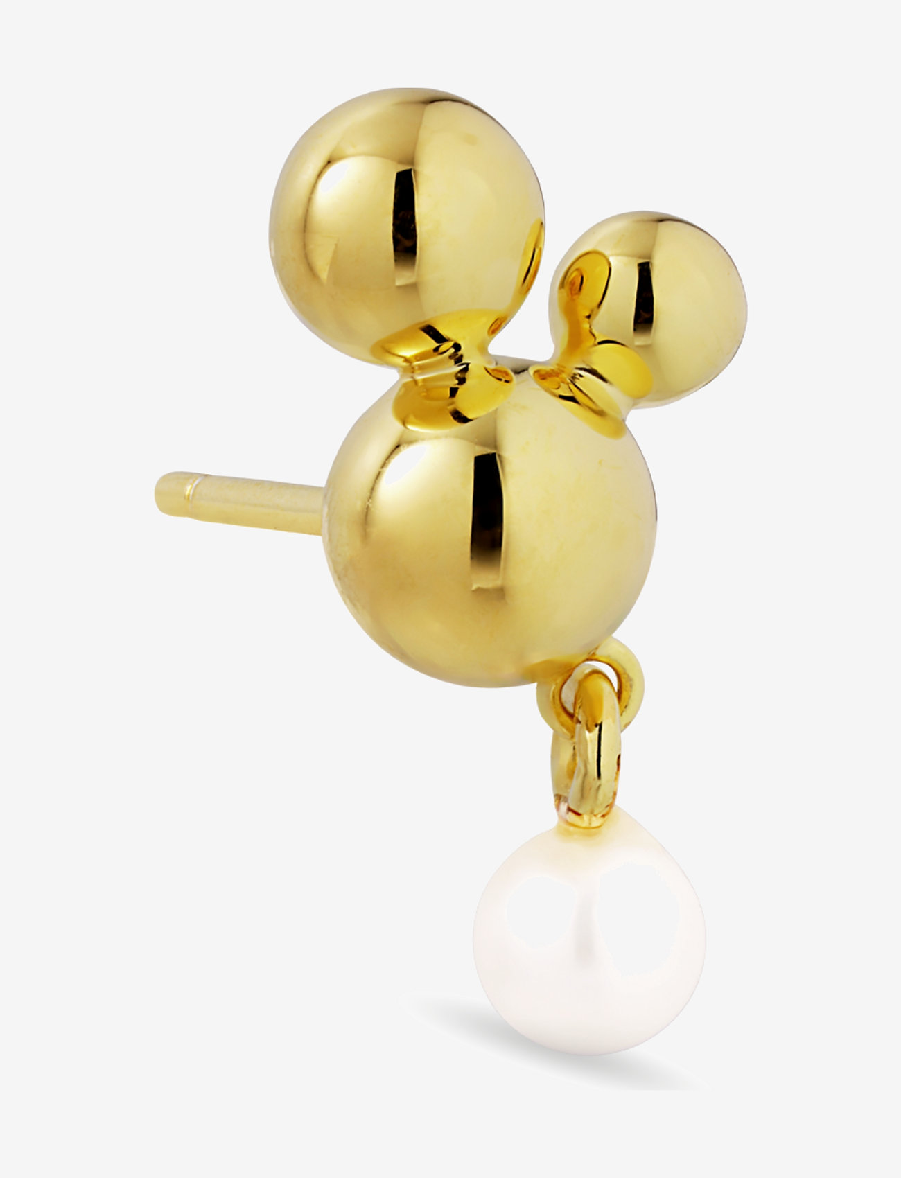 Jane Koenig - Atomic Stud w. Pearl Pendant - pärlörhängen - 18 carat goldplated silver - 1