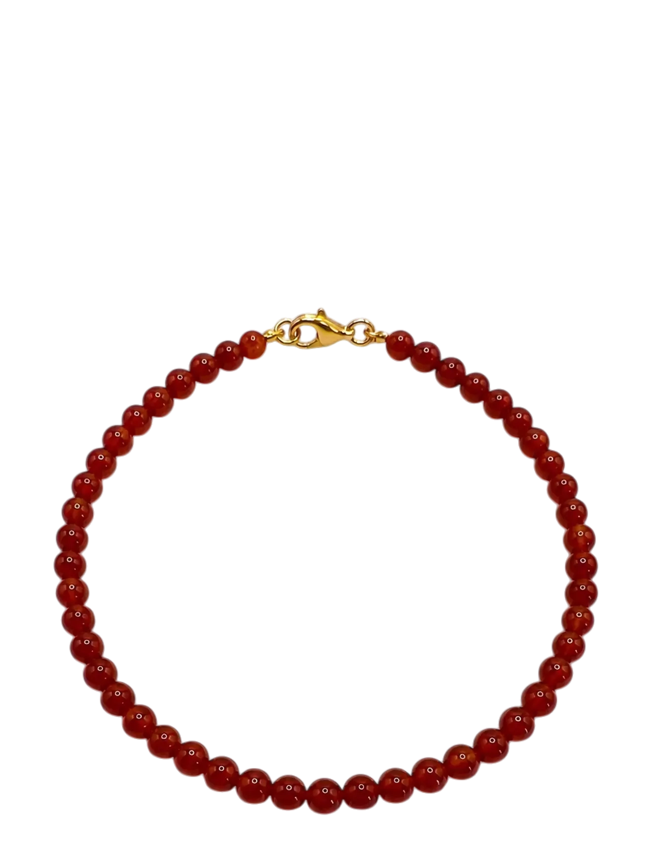 Jane Koenig Bead Anklet Carnelian, One Size, Jewellery, Rot - Ankle Chain, Frauen