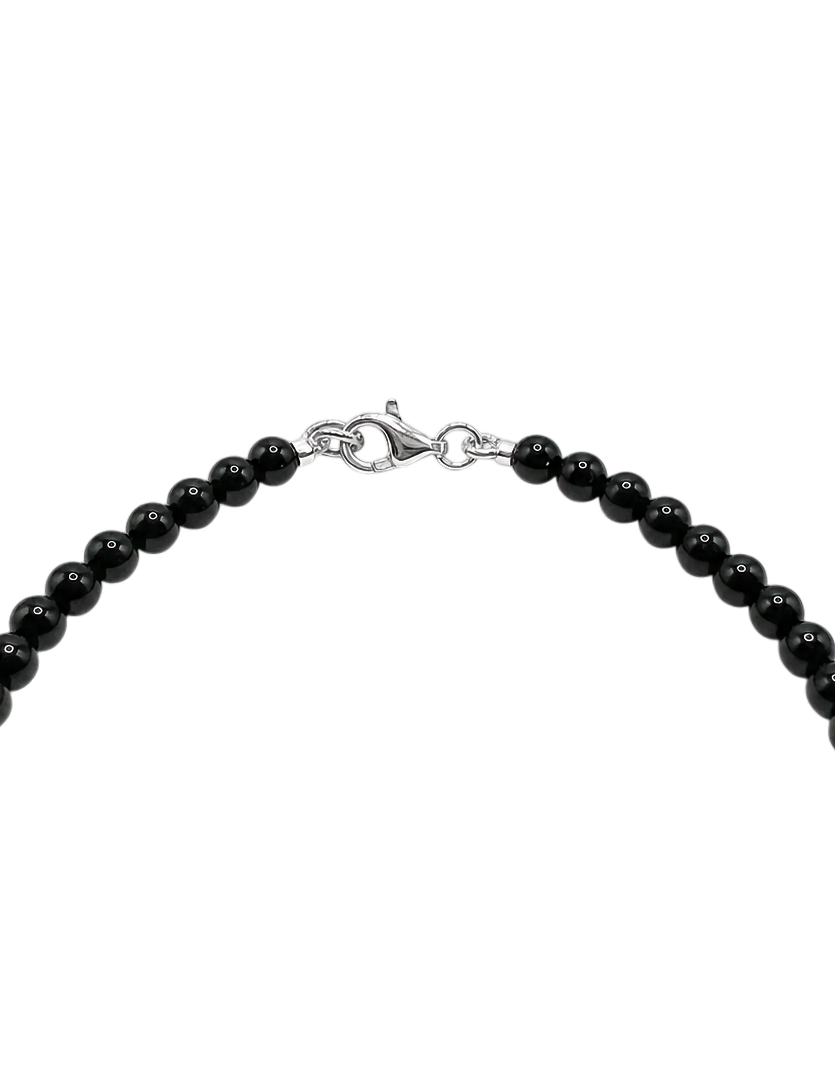 Jane Koenig - Bead anklet Onyx - sterlingsilver - 1