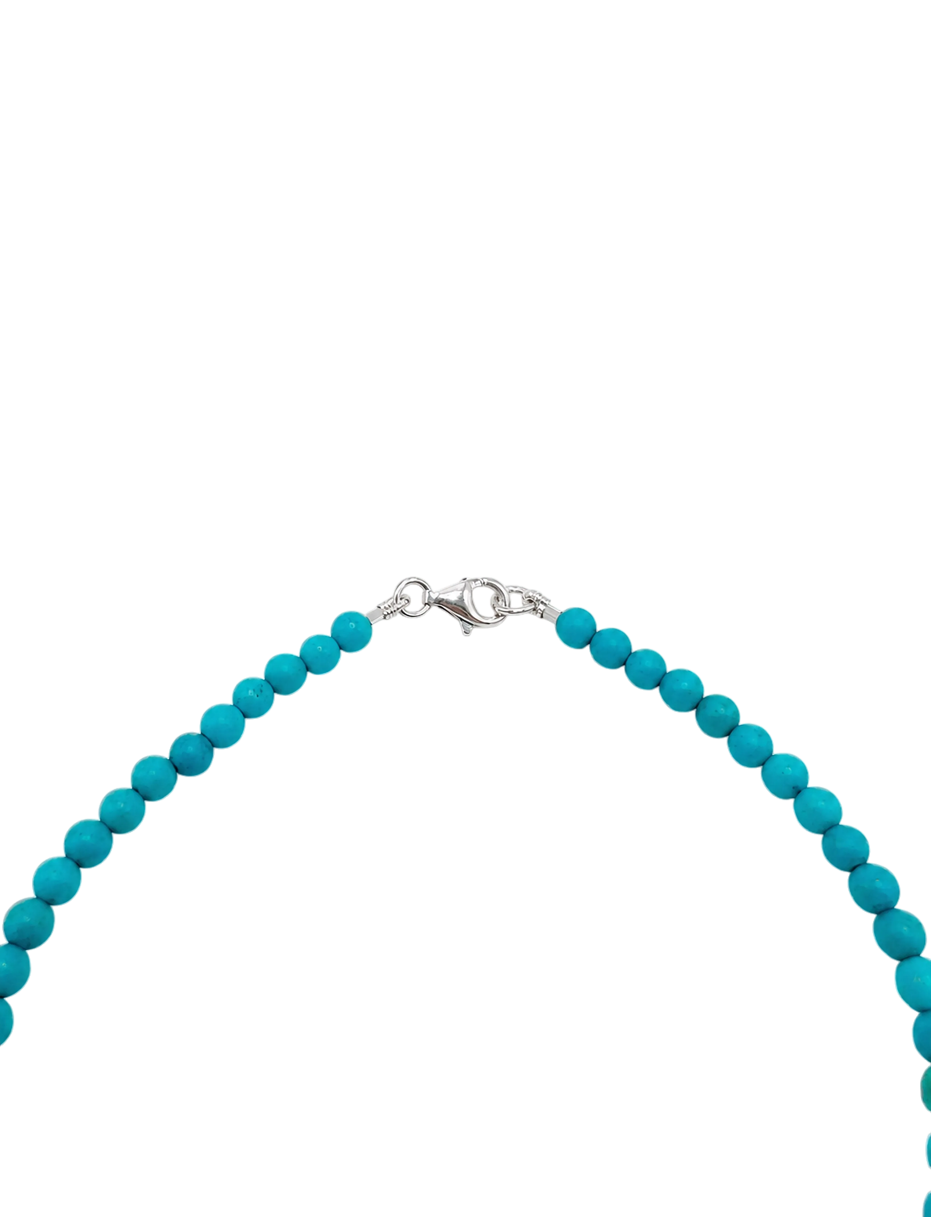 Jane Koenig - Bead anklet Turquoise - sterlingsilver - 1