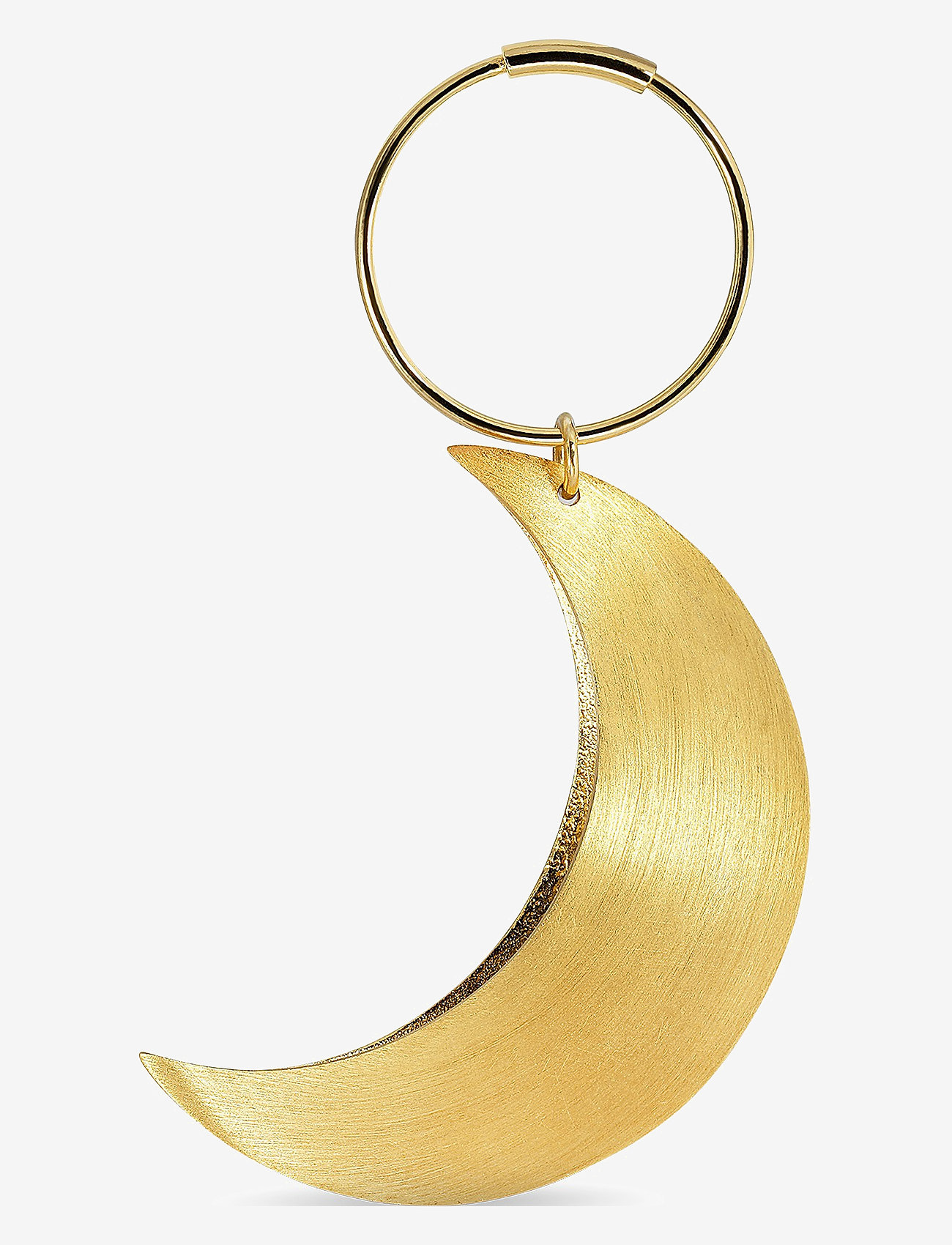 Jane Koenig - Big Half Moon Creole - rippuvad kõrvarõngad - 18 carat goldplated sterlingsilver - 0
