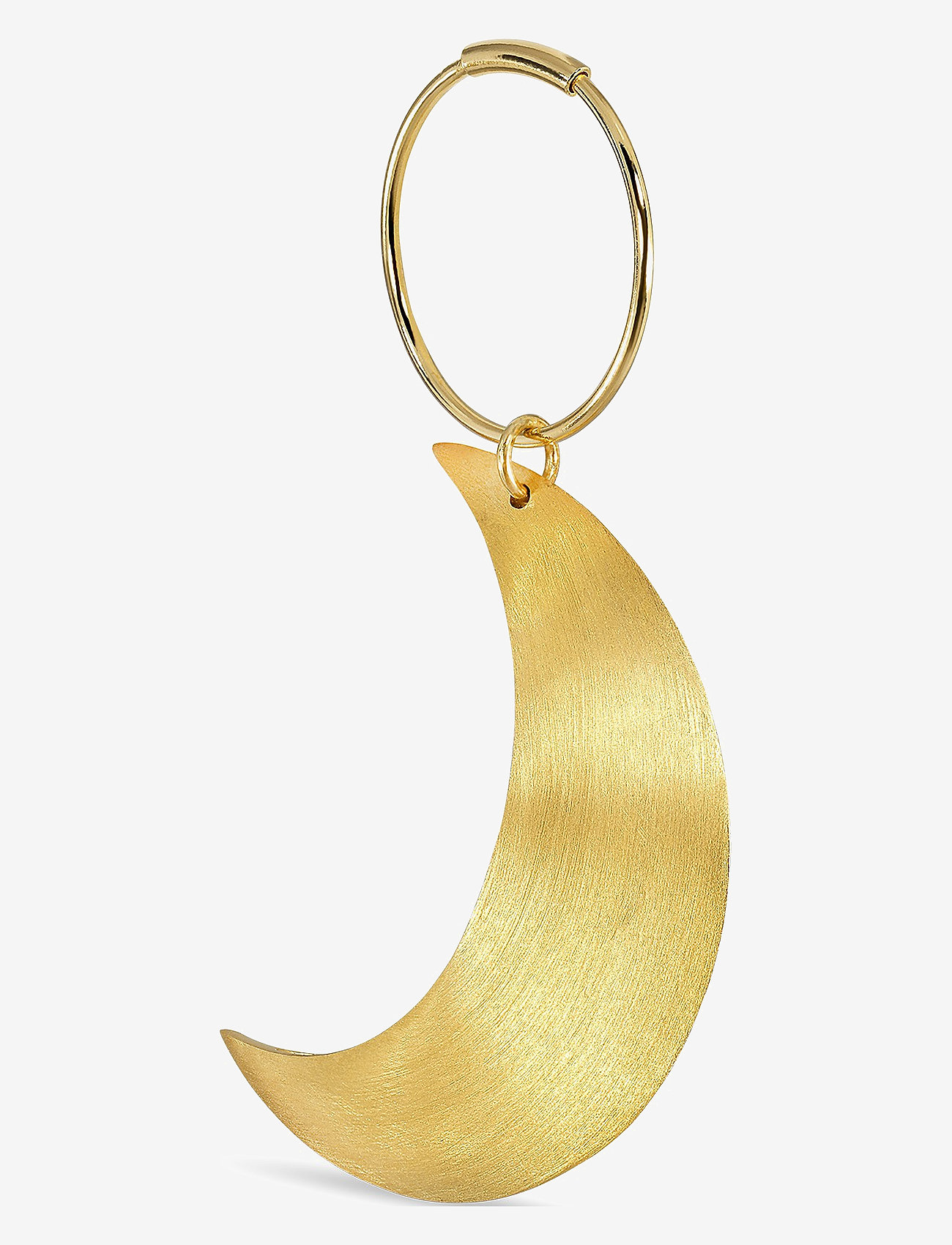 Jane Koenig - Big Half Moon Creole - rippuvad kõrvarõngad - 18 carat goldplated sterlingsilver - 1
