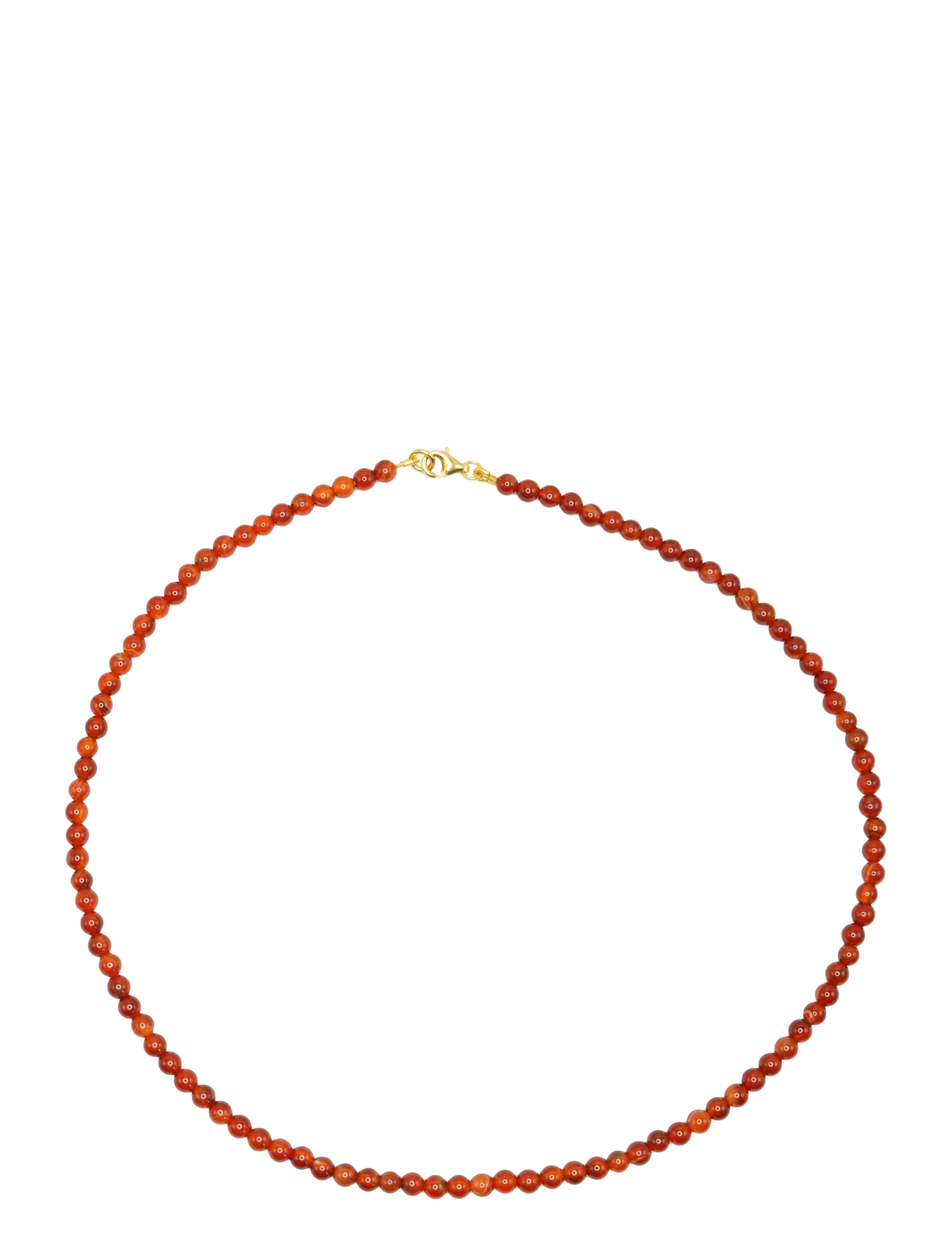 Jane Koenig Bead necklace Carnelian - Ketten mit Anhänger - 18 CARAT GOLDPLATED STERLINGSILVER / red