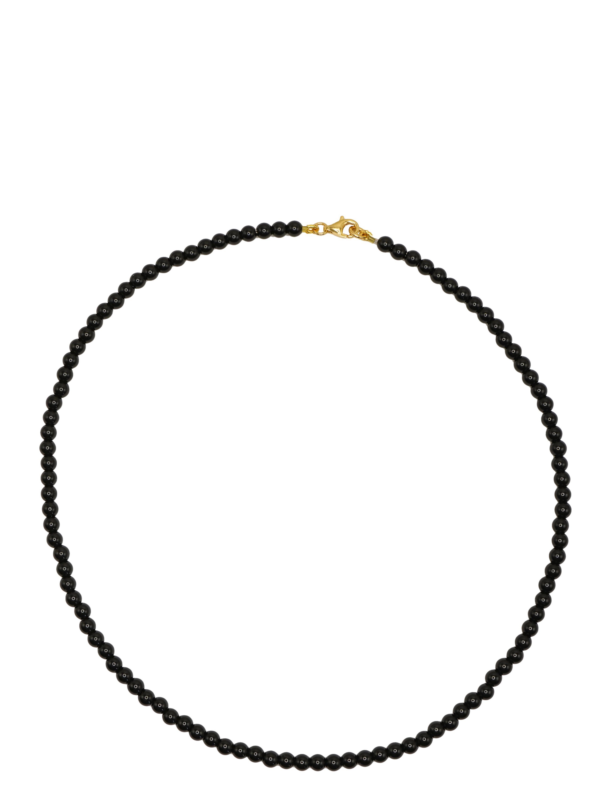 Jane Koenig Bead necklace Onyx - Pendant necklaces - 18 CARAT GOLDPLATED STERLINGSILVER / black