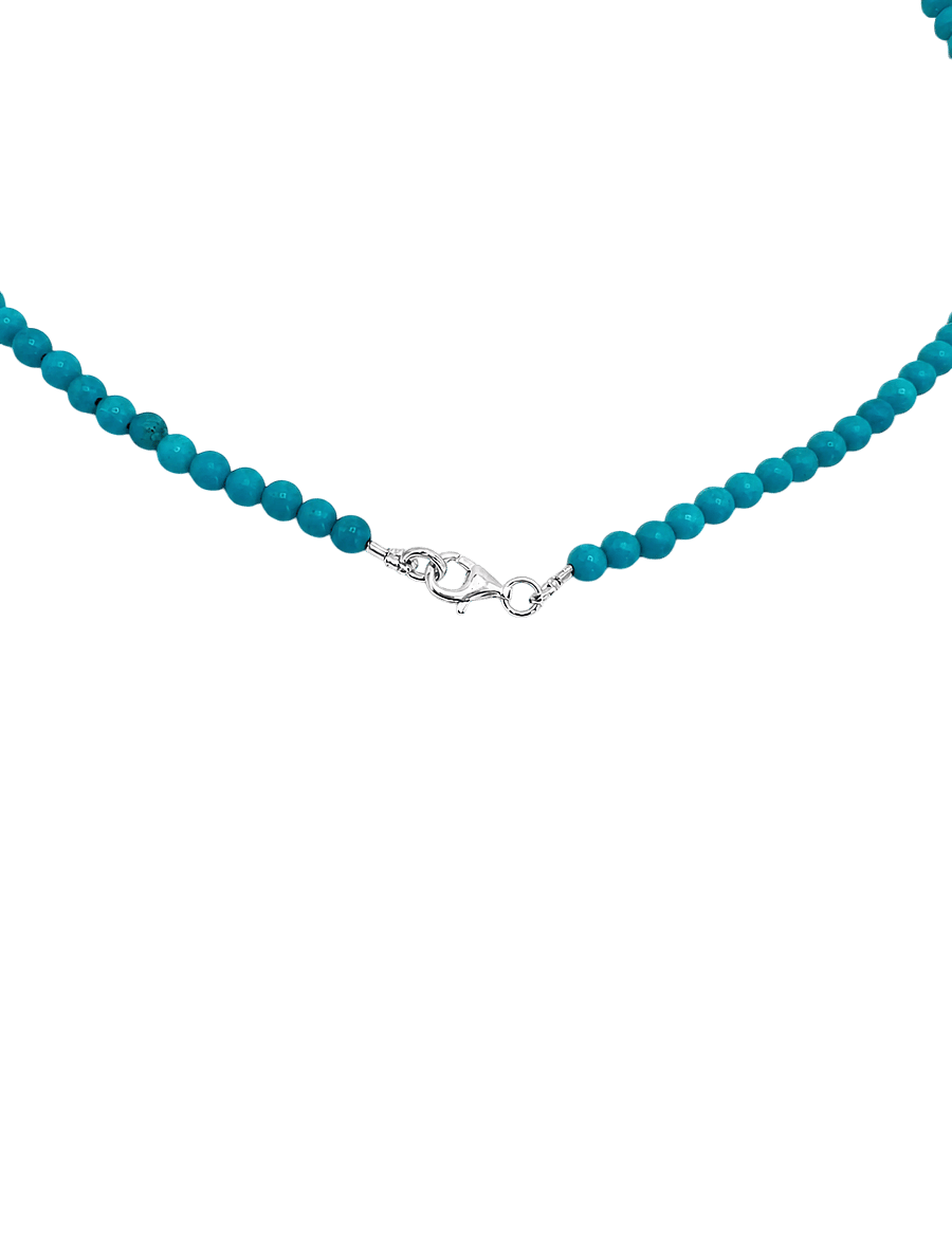 Jane Koenig - Bead necklace Turquoise - sterlingsilver - 1
