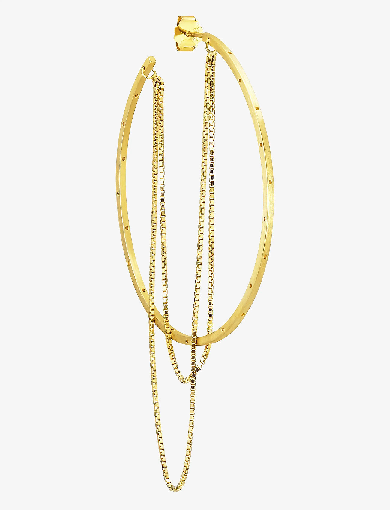 Jane Koenig - Big Orbis Chain Hoop - 18 carat goldplated sterlingsilver - 1