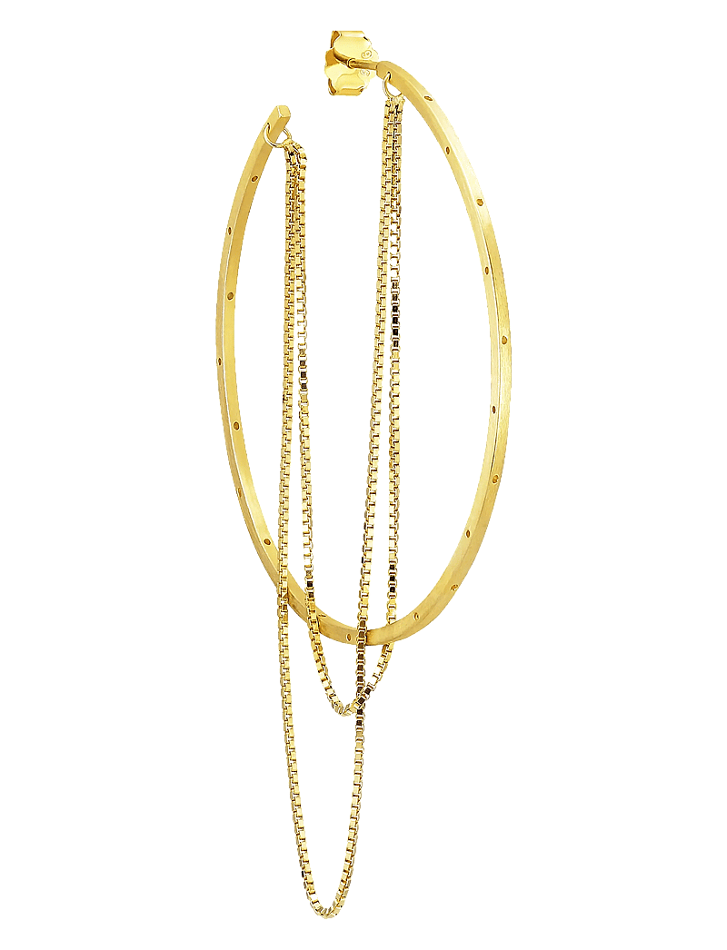 Jane Koenig - Big Orbis Chain Hoop - 18 carat goldplated sterlingsilver - 1