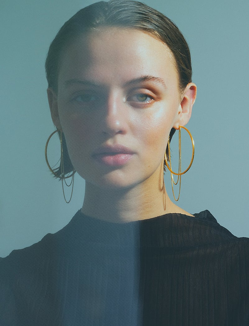 Jane Koenig - Big Orbis Chain Hoop - 18 carat goldplated sterlingsilver - 0