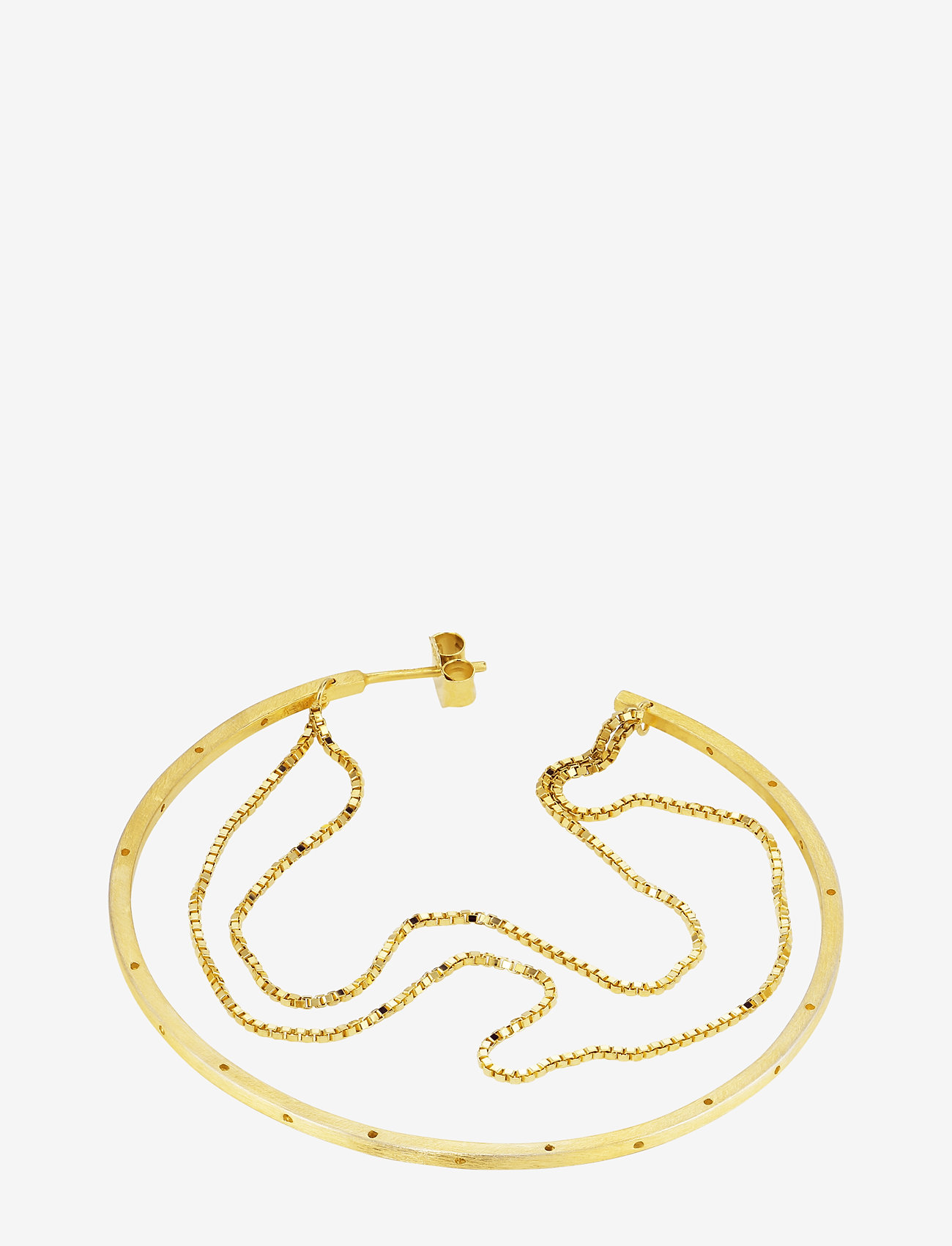 Jane Koenig - Big Orbis Chain Hoop - 18 carat goldplated sterlingsilver - 3