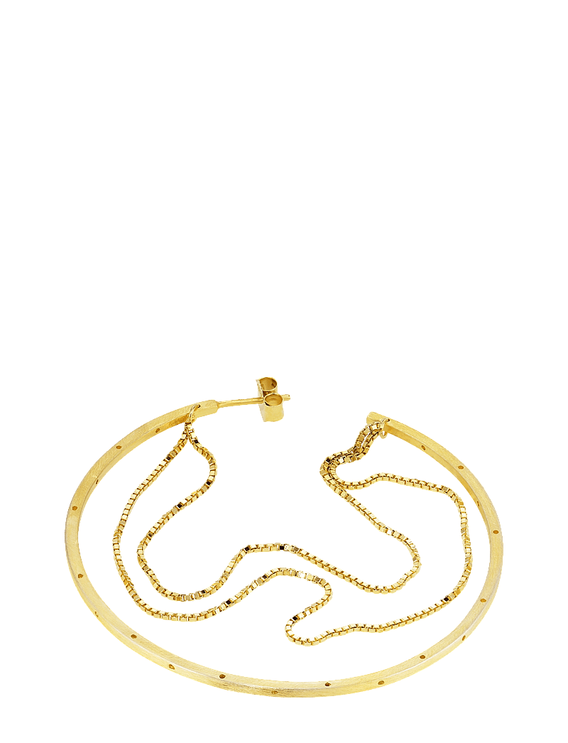 Jane Koenig - Big Orbis Chain Hoop - 18 carat goldplated sterlingsilver - 3