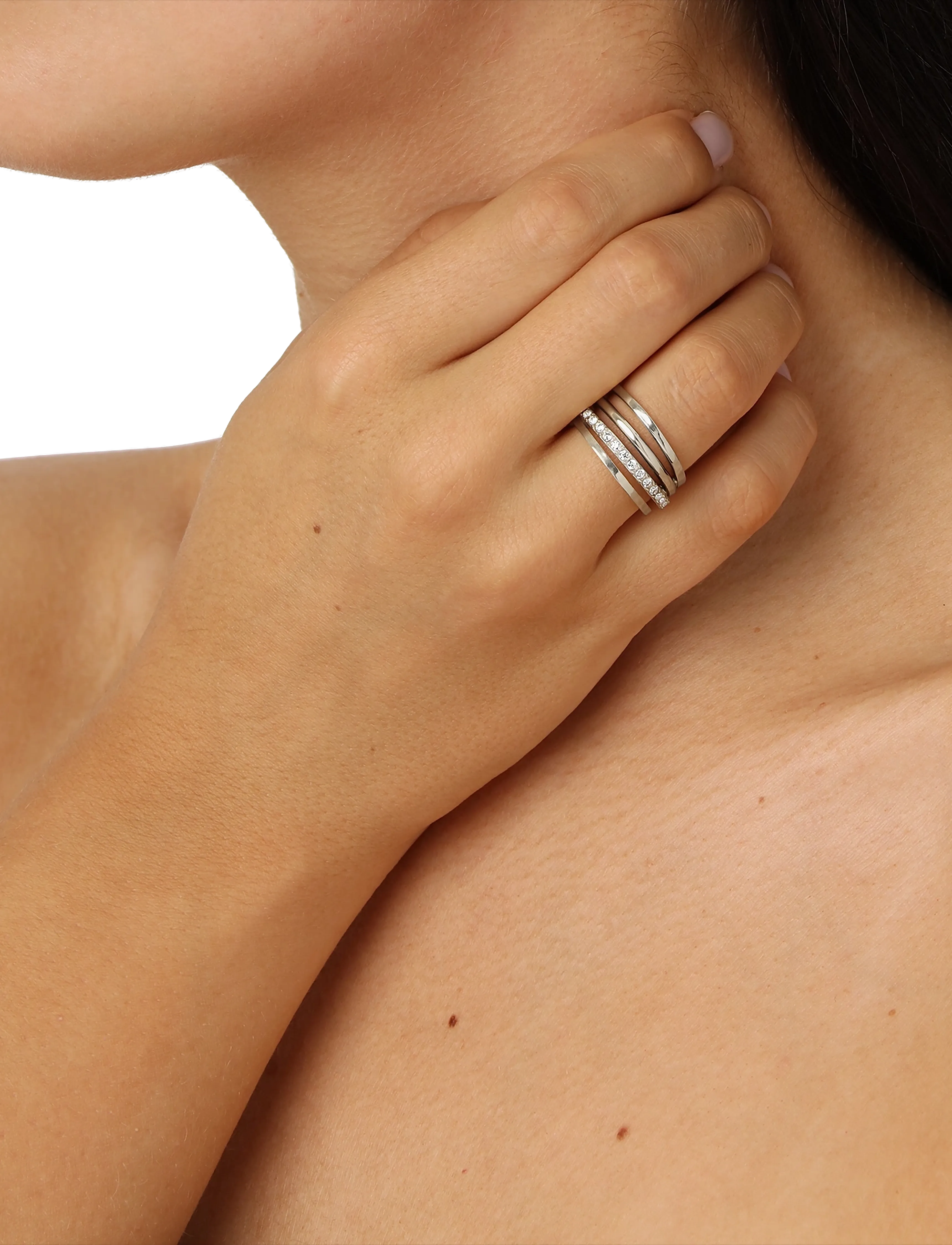 Jane Koenig Big Olympia Ring, 58, Silver, Smykker > Ringe, Dame
