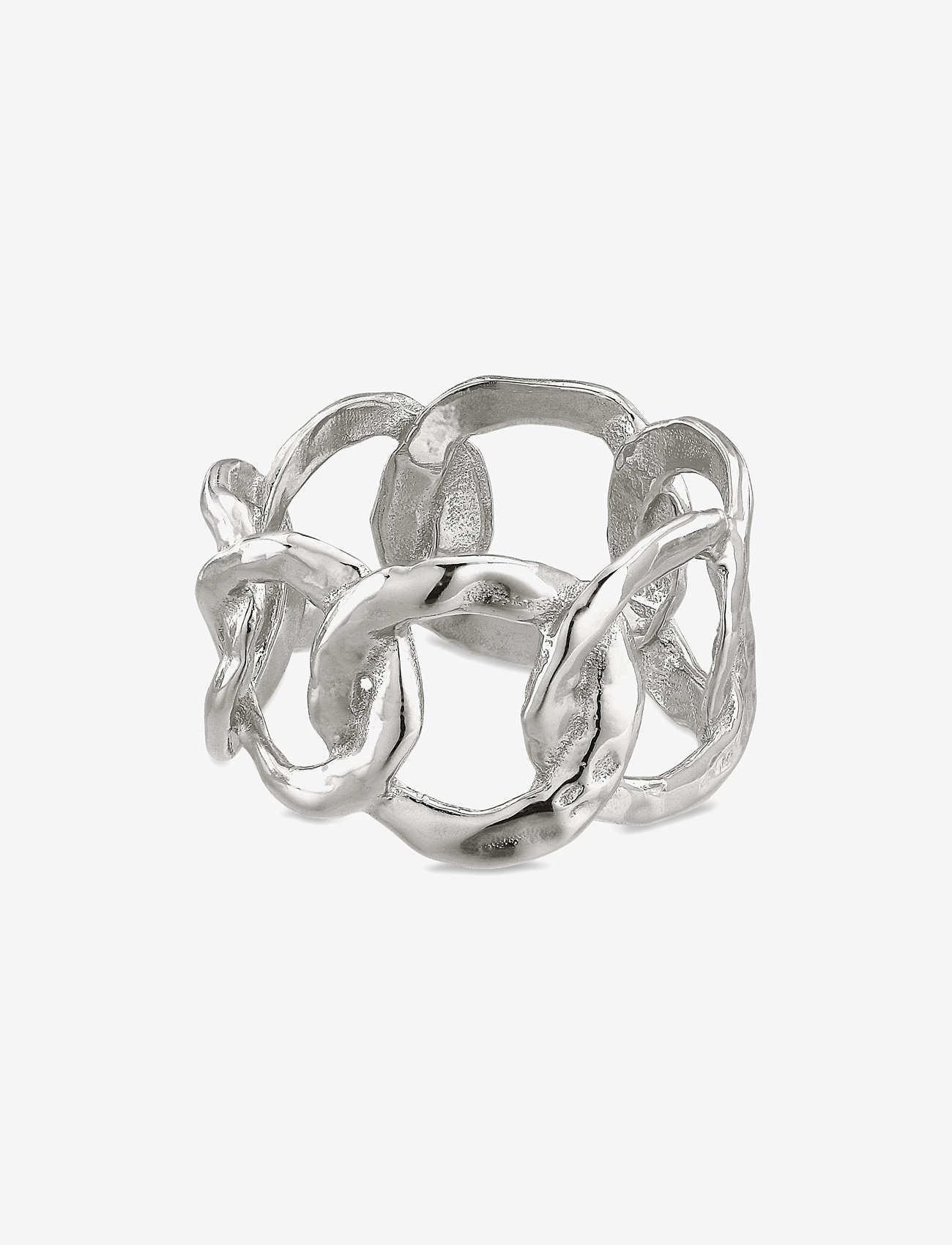 Jane Koenig - Big Space Link Ring - festtøj til outletpriser - silver - 0